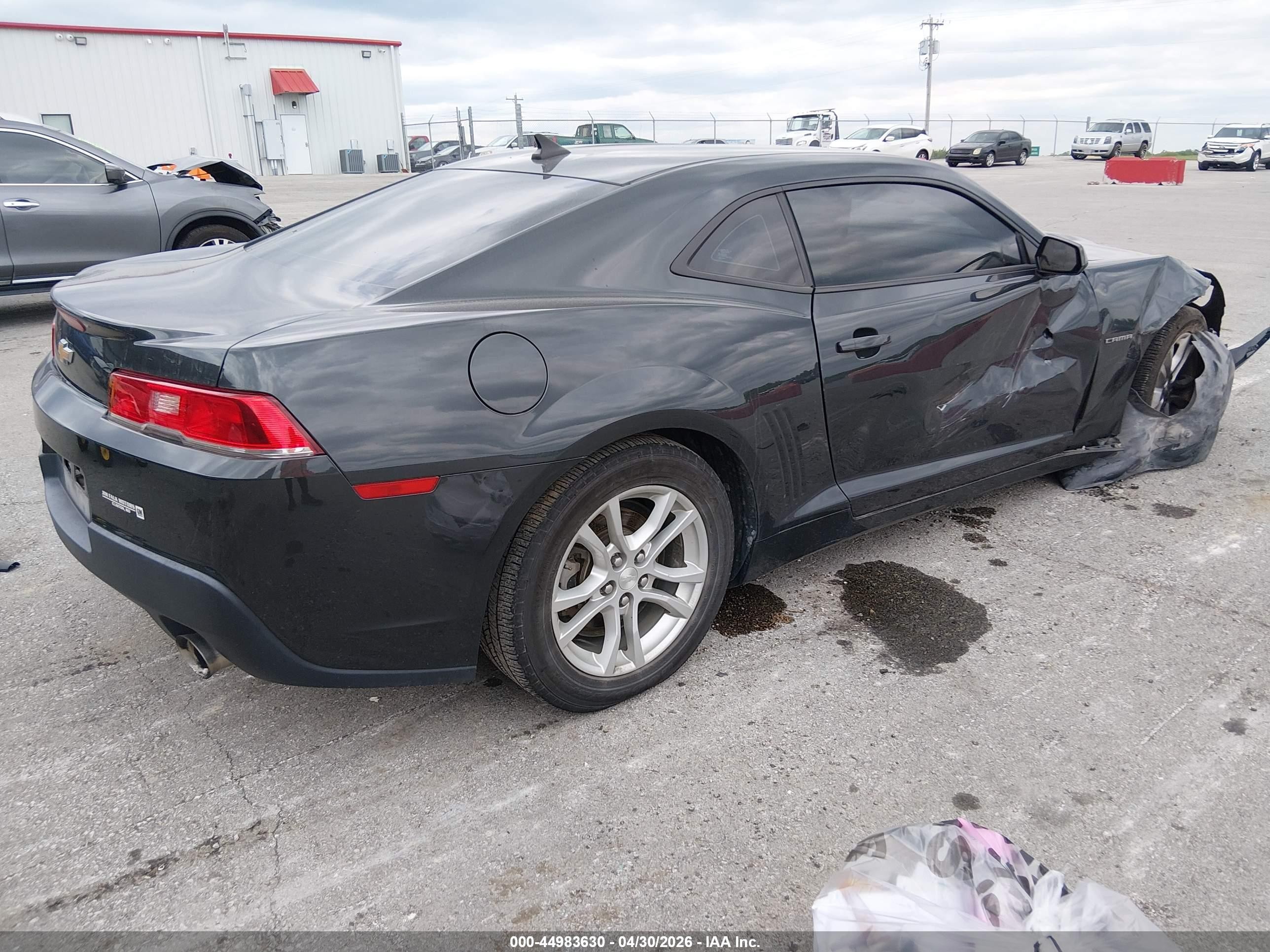 2015 Chevrolet Camaro 1ls Gray vin: 2G1FA1E34F9134419