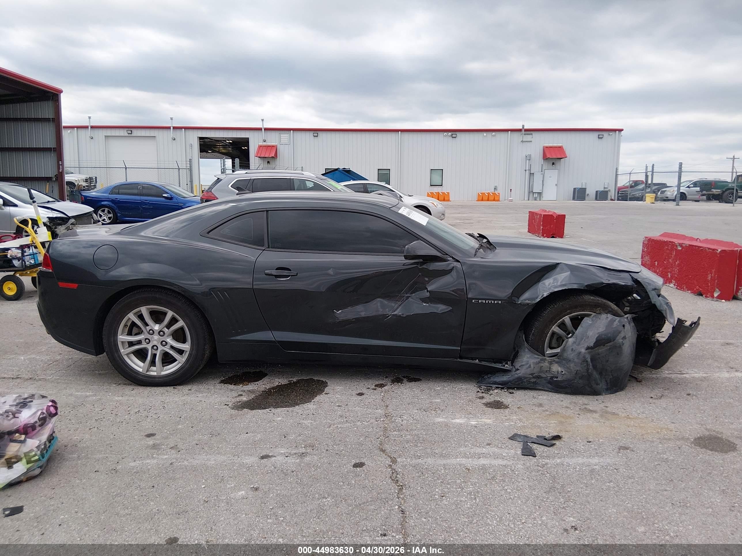 2015 Chevrolet Camaro 1ls Gray vin: 2G1FA1E34F9134419