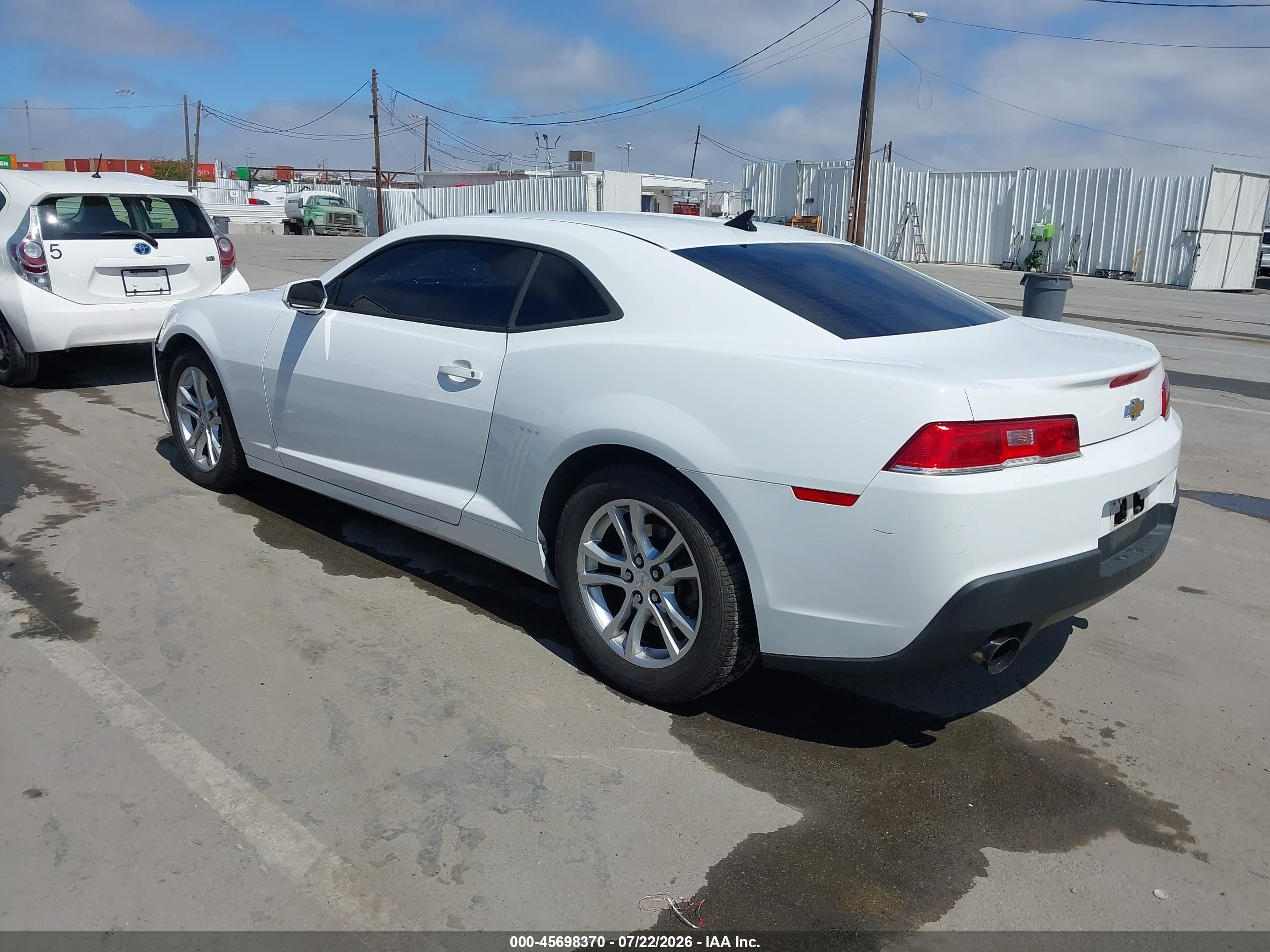2015 Chevrolet Camaro 1ls Белый vin: 2G1FA1E34F9149289