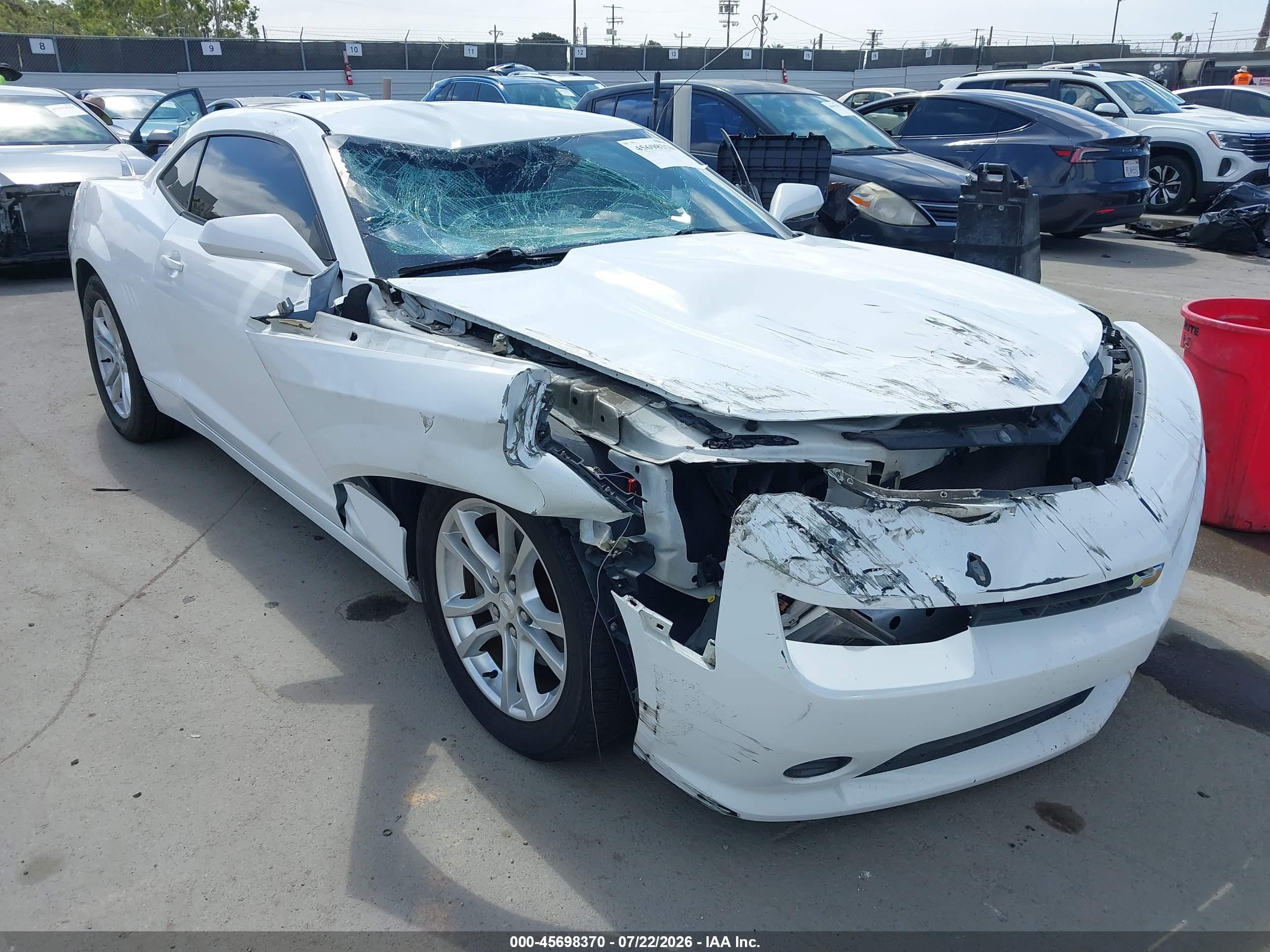 2015 Chevrolet Camaro 1ls Белый vin: 2G1FA1E34F9149289
