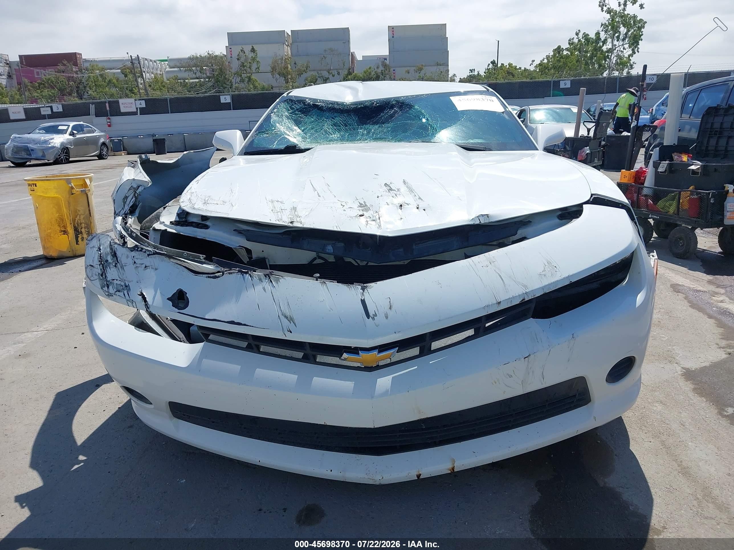 2015 Chevrolet Camaro 1ls Белый vin: 2G1FA1E34F9149289