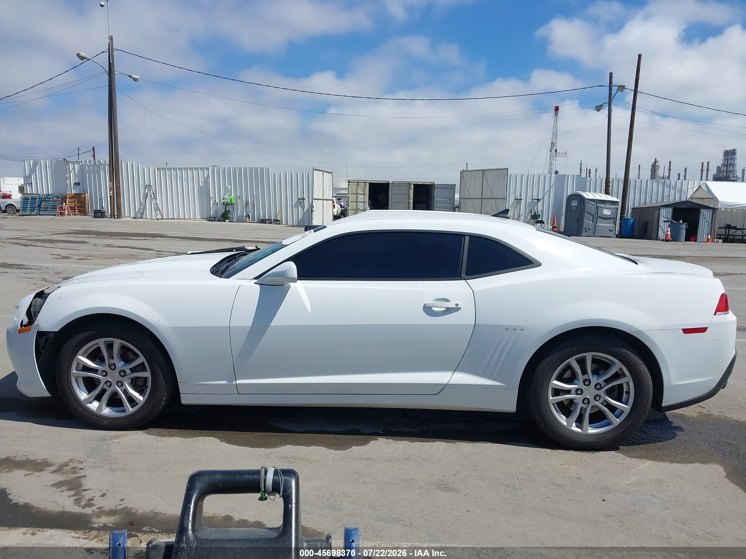 2015 Chevrolet Camaro 1ls Белый vin: 2G1FA1E34F9149289