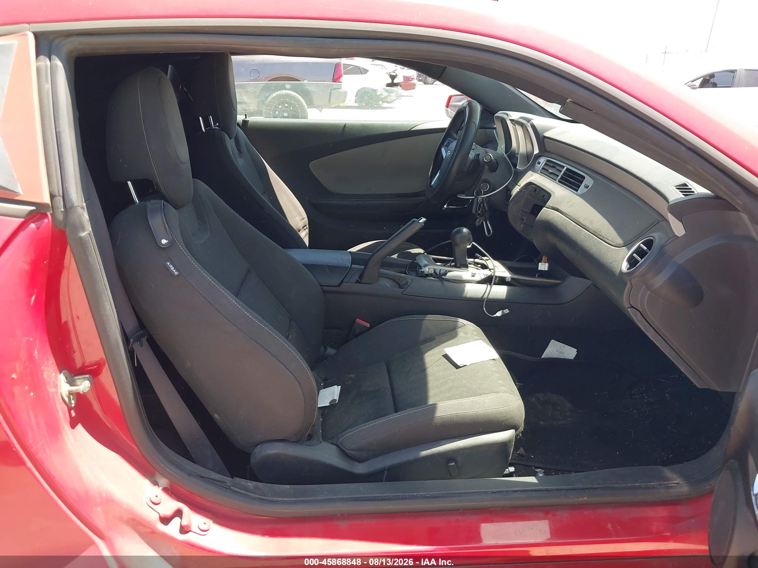 2013 Chevrolet Camaro 2ls Red vin: 2G1FA1E35D9105508