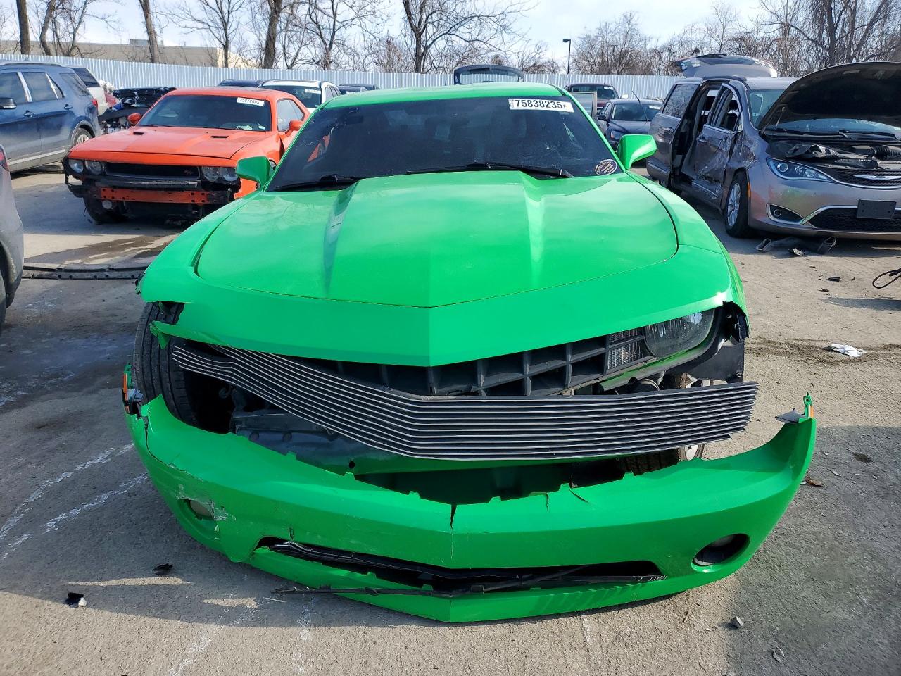 2013 Chevrolet Camaro Ls Green vin: 2G1FA1E35D9125791