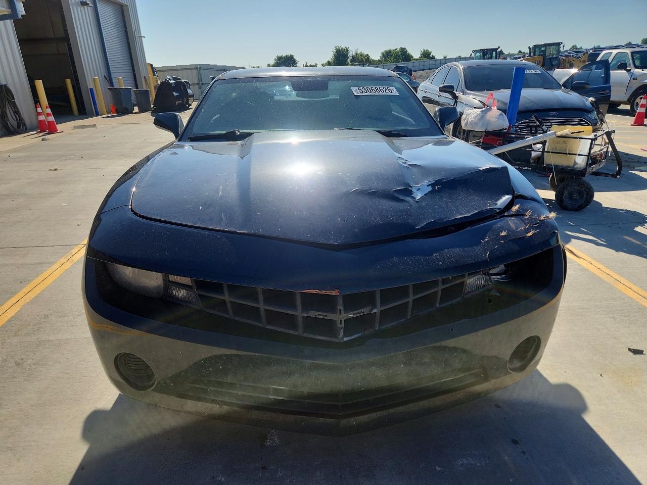 2013 Chevrolet Camaro Ls Black vin: 2G1FA1E35D9244909