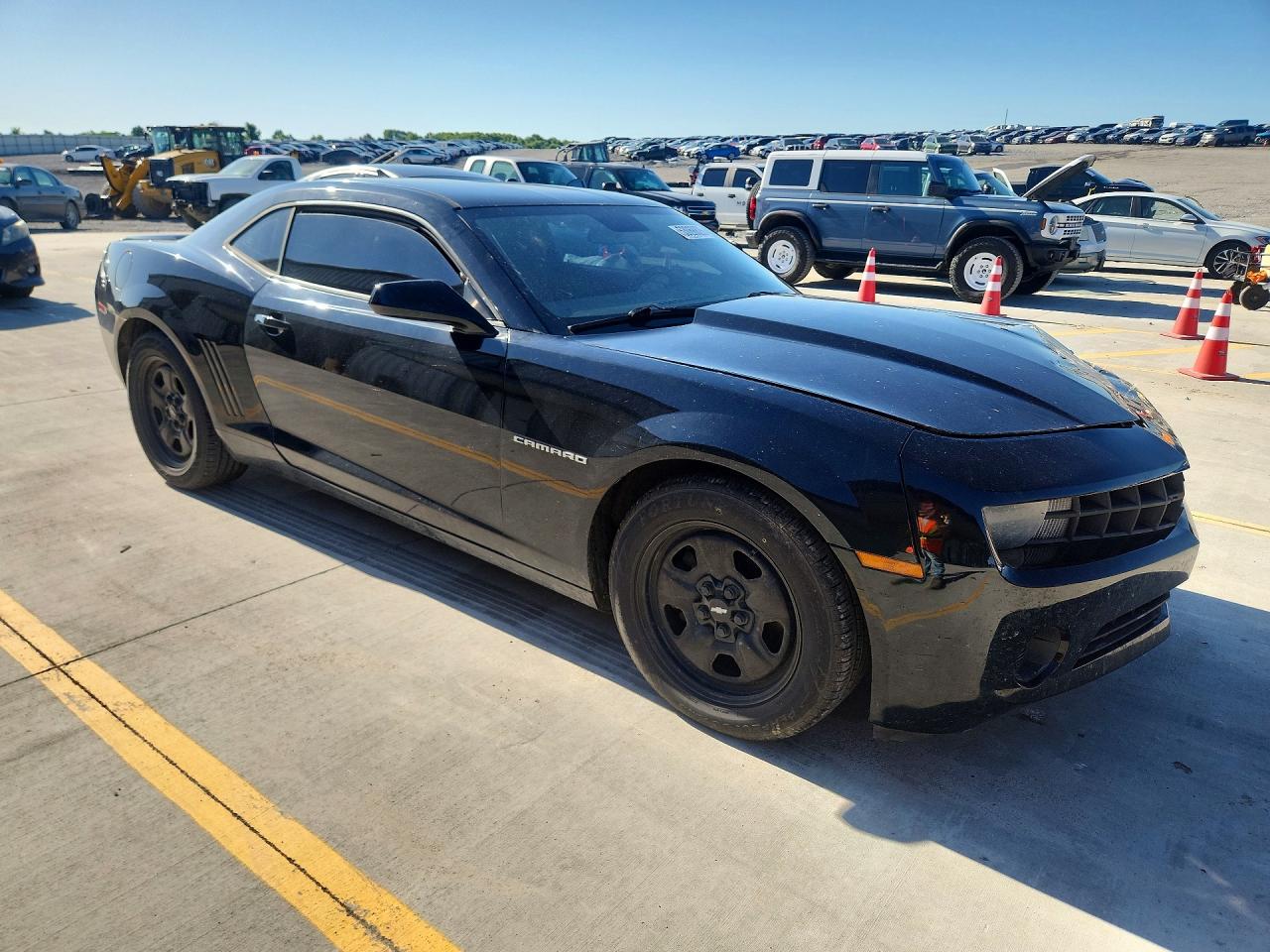 2013 Chevrolet Camaro Ls Black vin: 2G1FA1E35D9244909