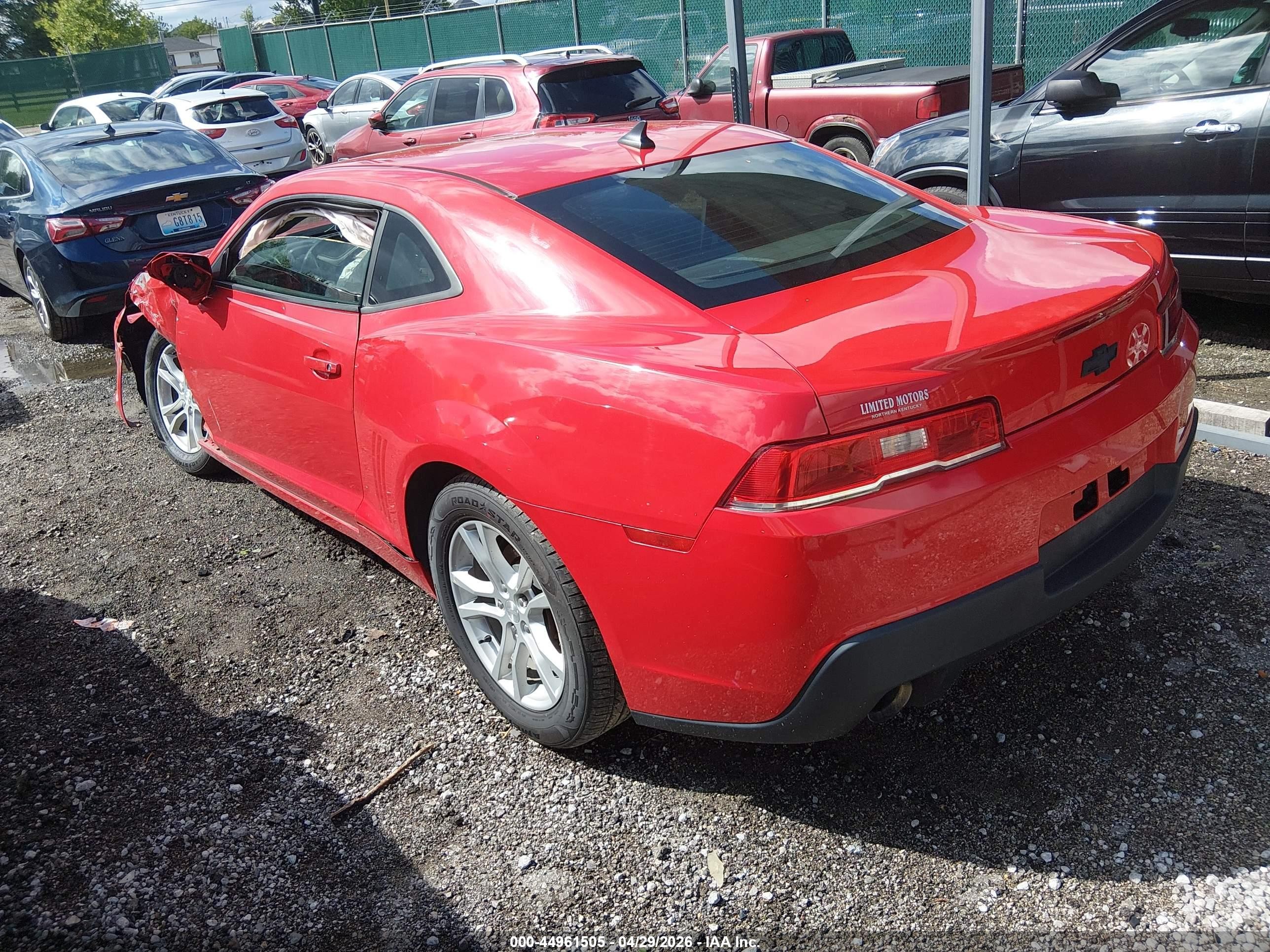 2014 Chevrolet Camaro 2ls Красный vin: 2G1FA1E35E9144004