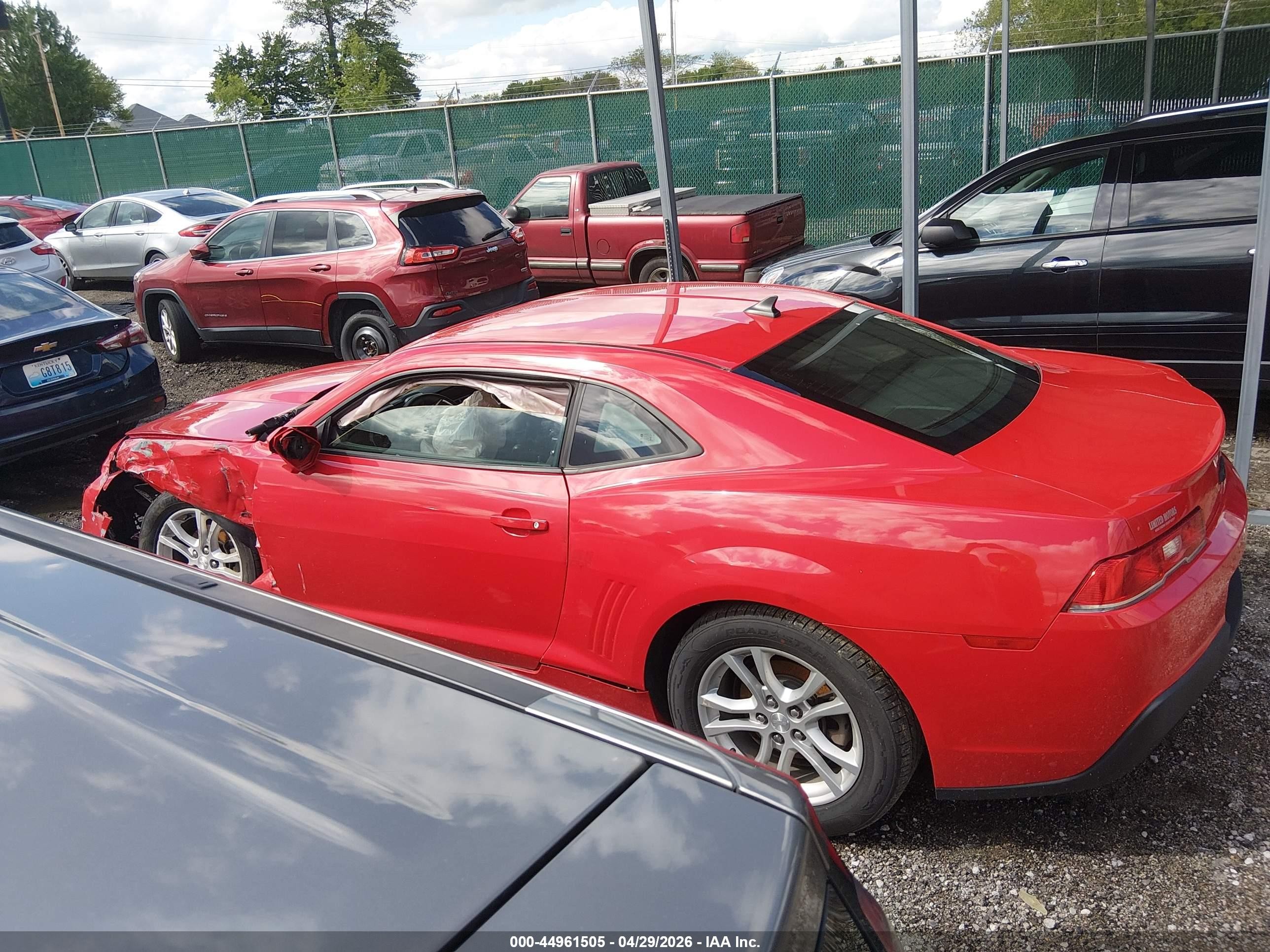 2014 Chevrolet Camaro 2ls Красный vin: 2G1FA1E35E9144004