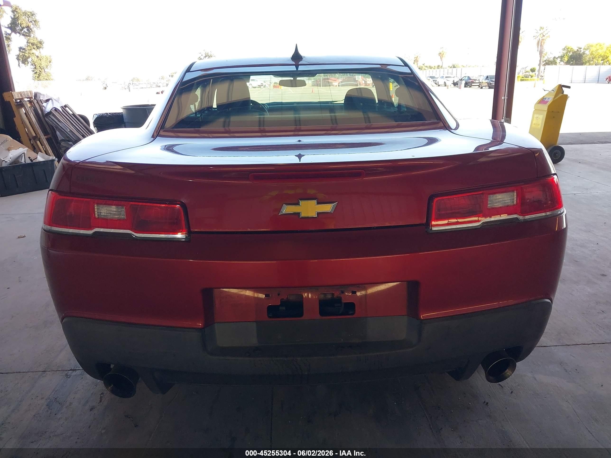 2014 Chevrolet Camaro 2ls Red vin: 2G1FA1E35E9231269