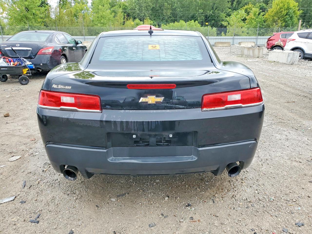 2015 Chevrolet Camaro Ls Black vin: 2G1FA1E35F9118018