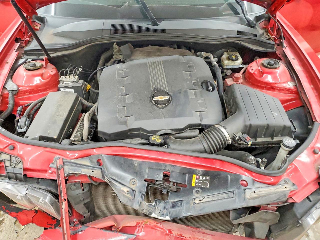 2012 Chevrolet Camaro Ls Red vin: 2G1FA1E36C9102390