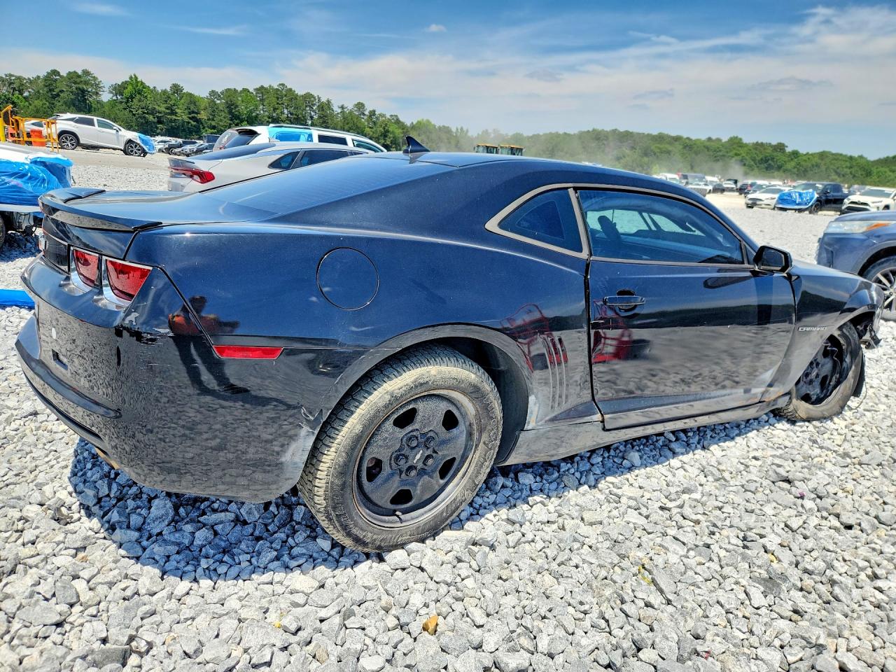 2012 Chevrolet Camaro Ls Black vin: 2G1FA1E36C9105094