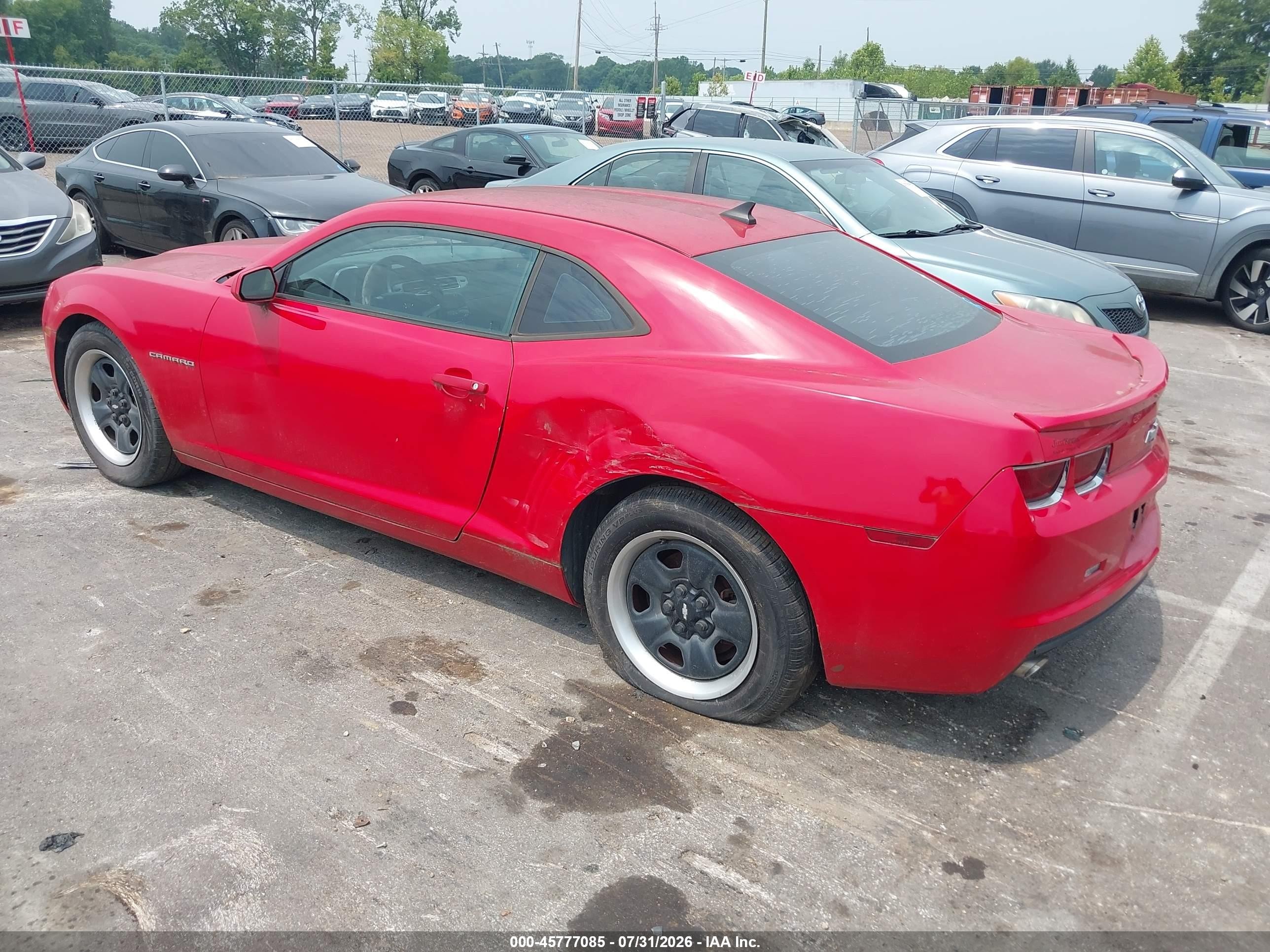 2012 Chevrolet Camaro 2ls Red vin: 2G1FA1E36C9137897
