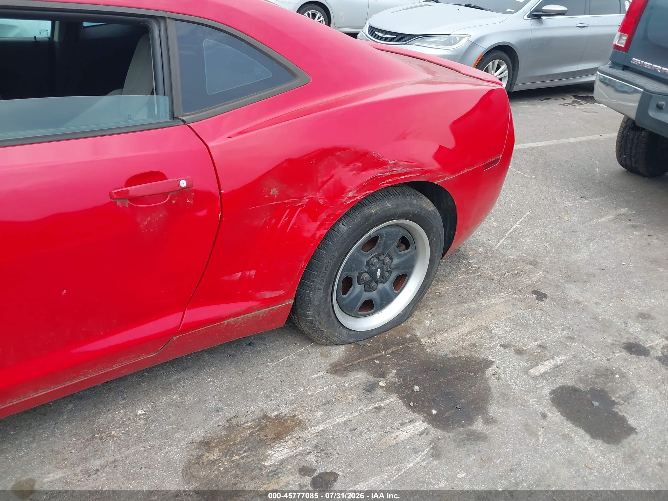 2012 Chevrolet Camaro 2ls Red vin: 2G1FA1E36C9137897