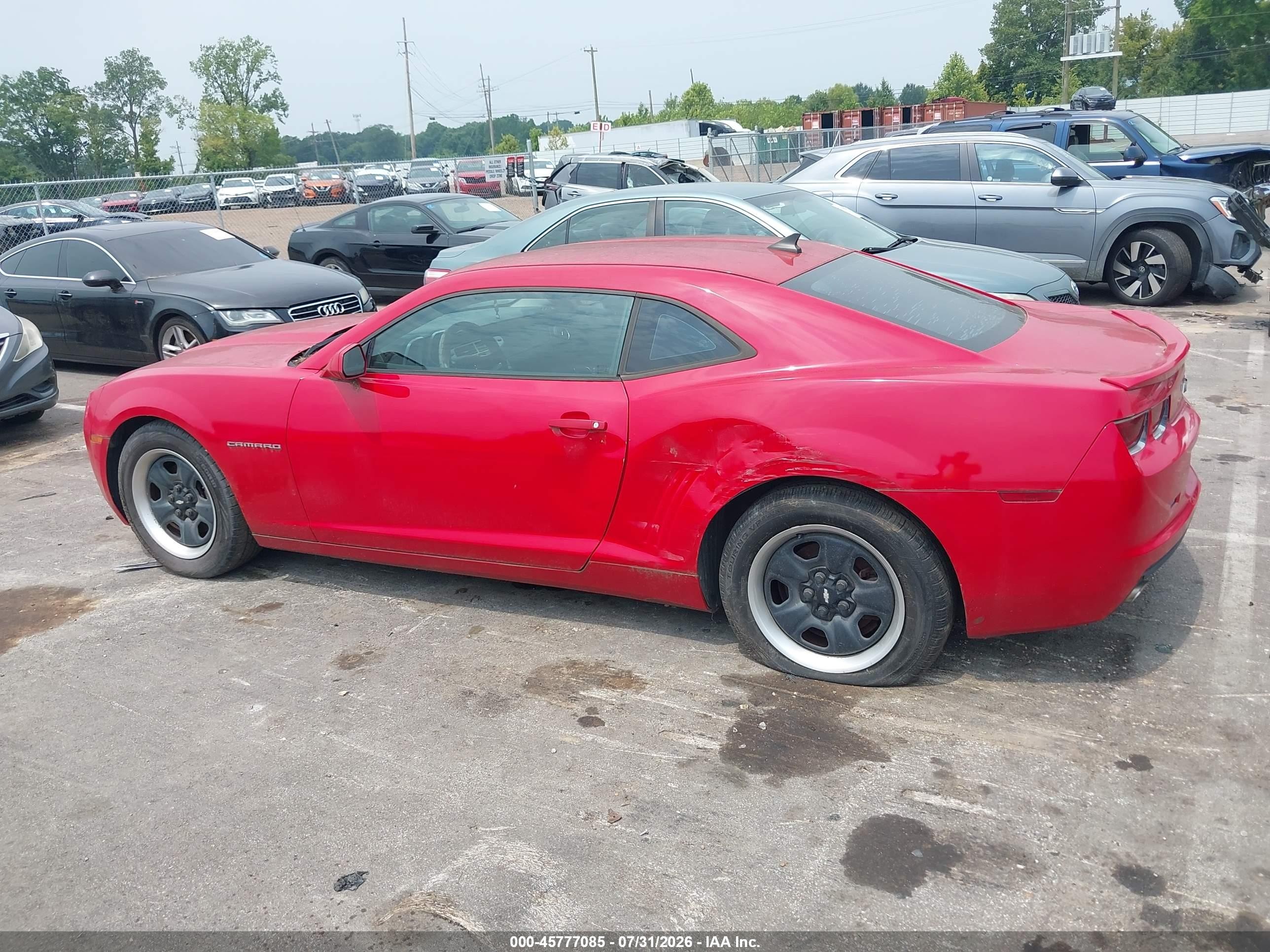 2012 Chevrolet Camaro 2ls Red vin: 2G1FA1E36C9137897