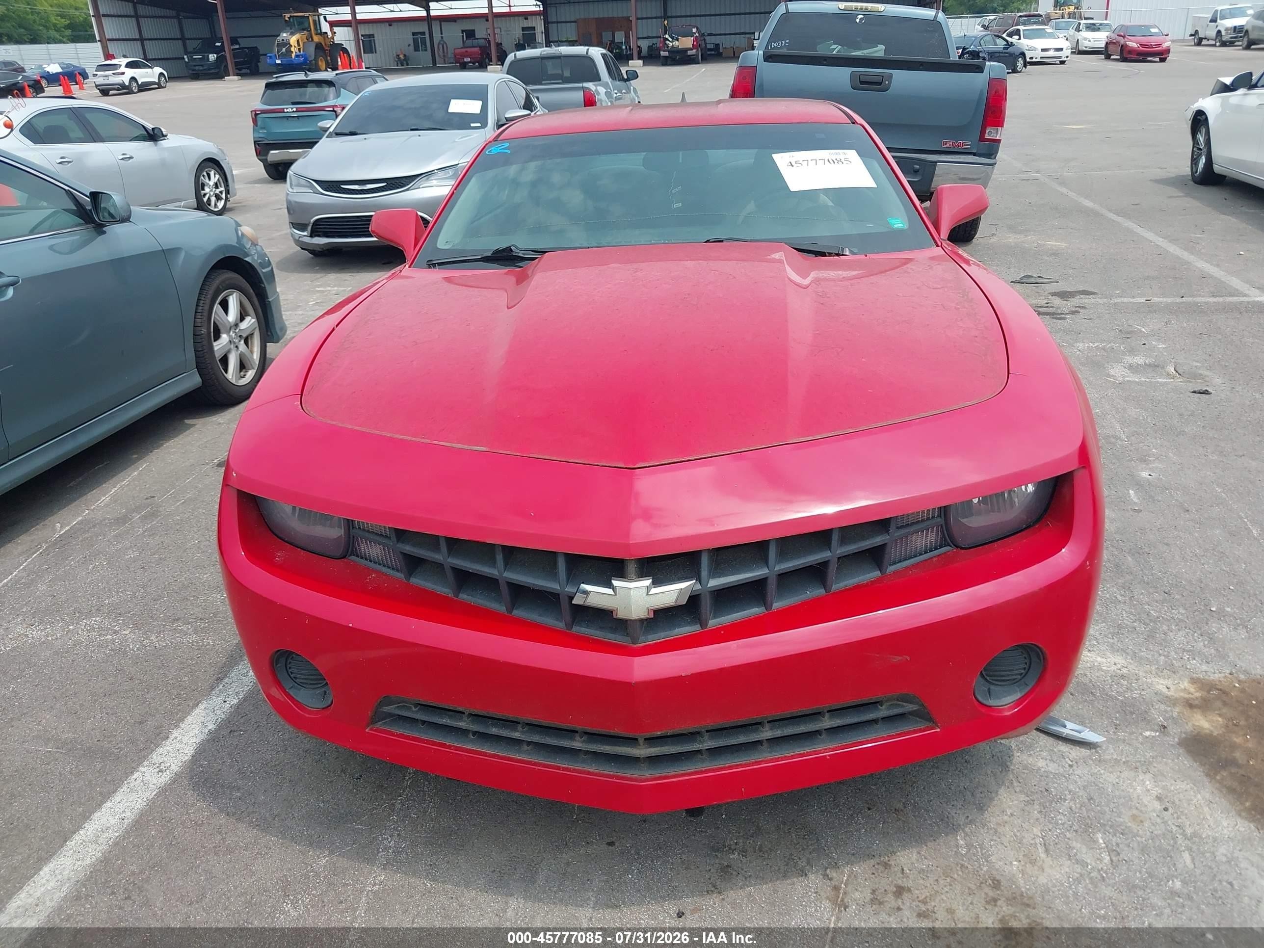 2012 Chevrolet Camaro 2ls Red vin: 2G1FA1E36C9137897