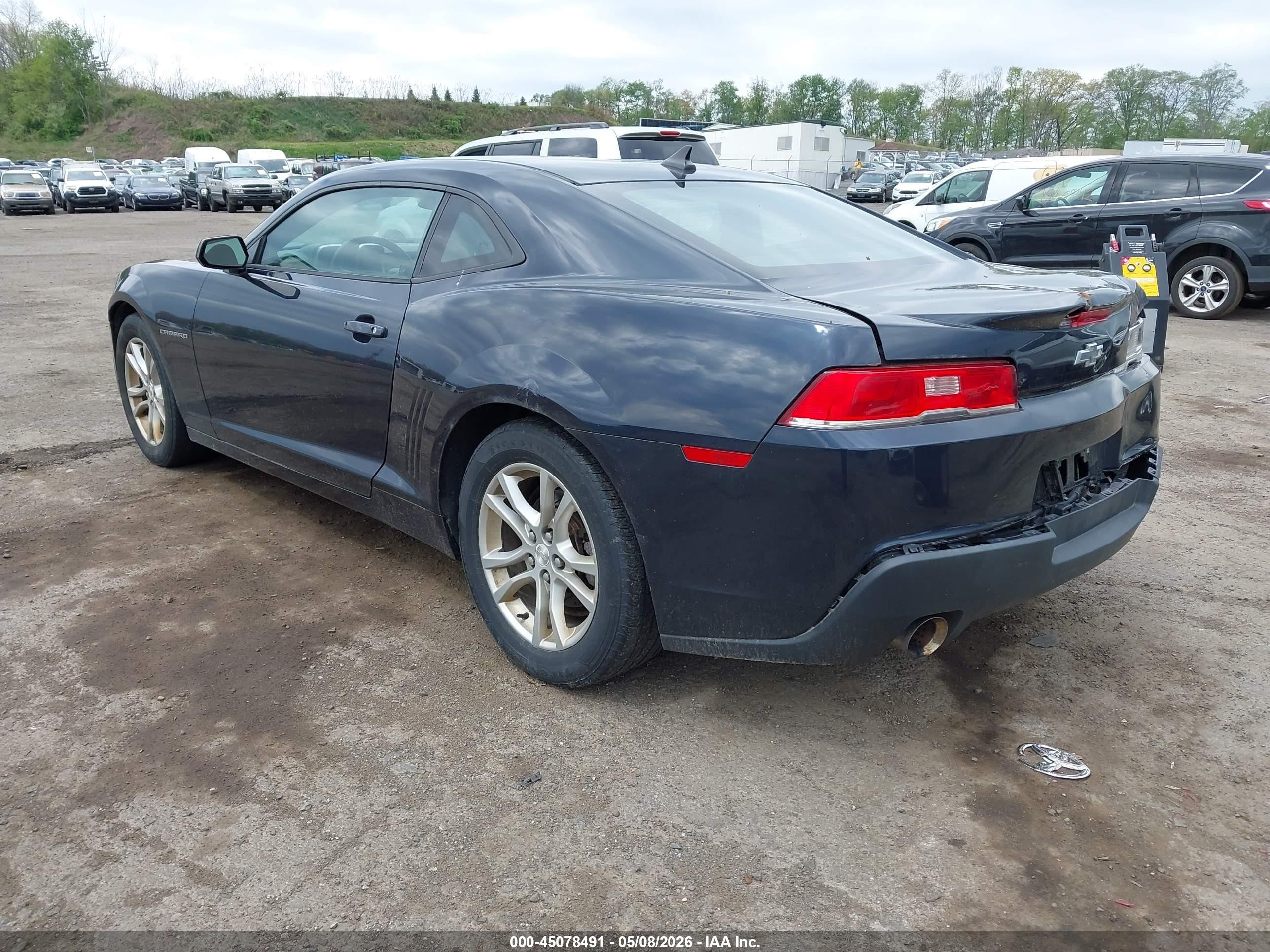 2014 Chevrolet Camaro 2ls Dark Blue vin: 2G1FA1E36E9141175