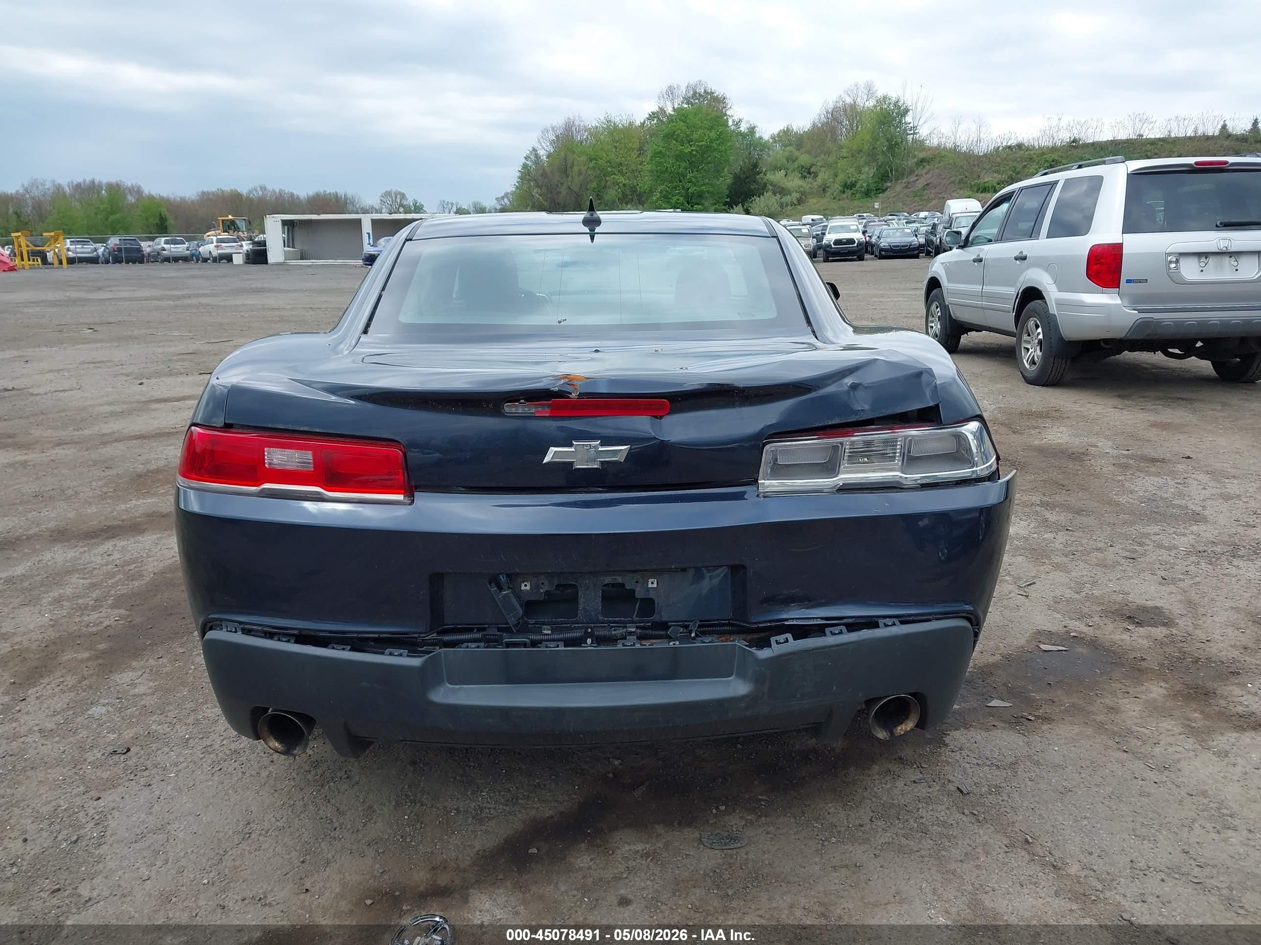 2014 Chevrolet Camaro 2ls Dark Blue vin: 2G1FA1E36E9141175