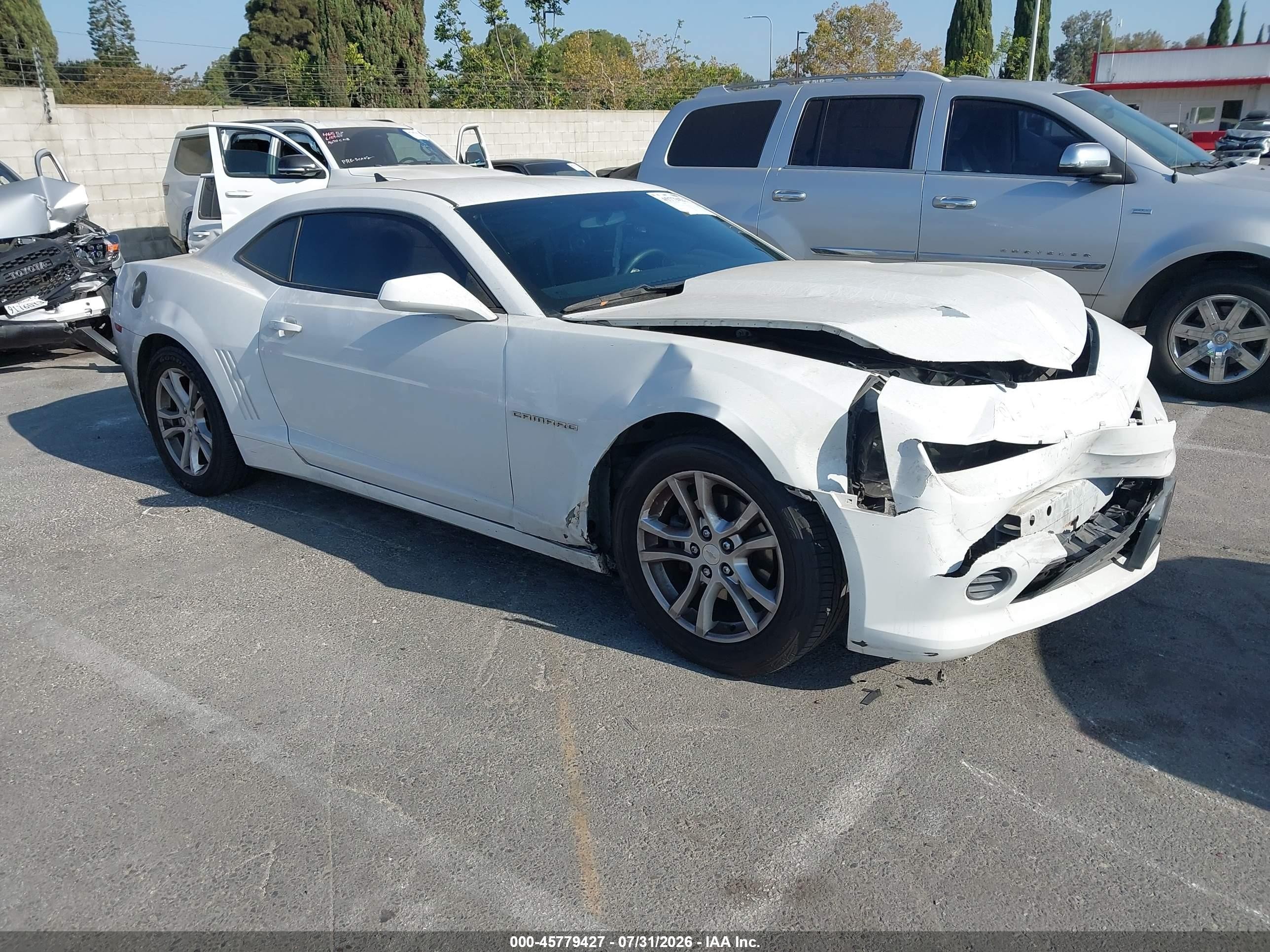 2014 Chevrolet Camaro 2ls Белый vin: 2G1FA1E36E9174161