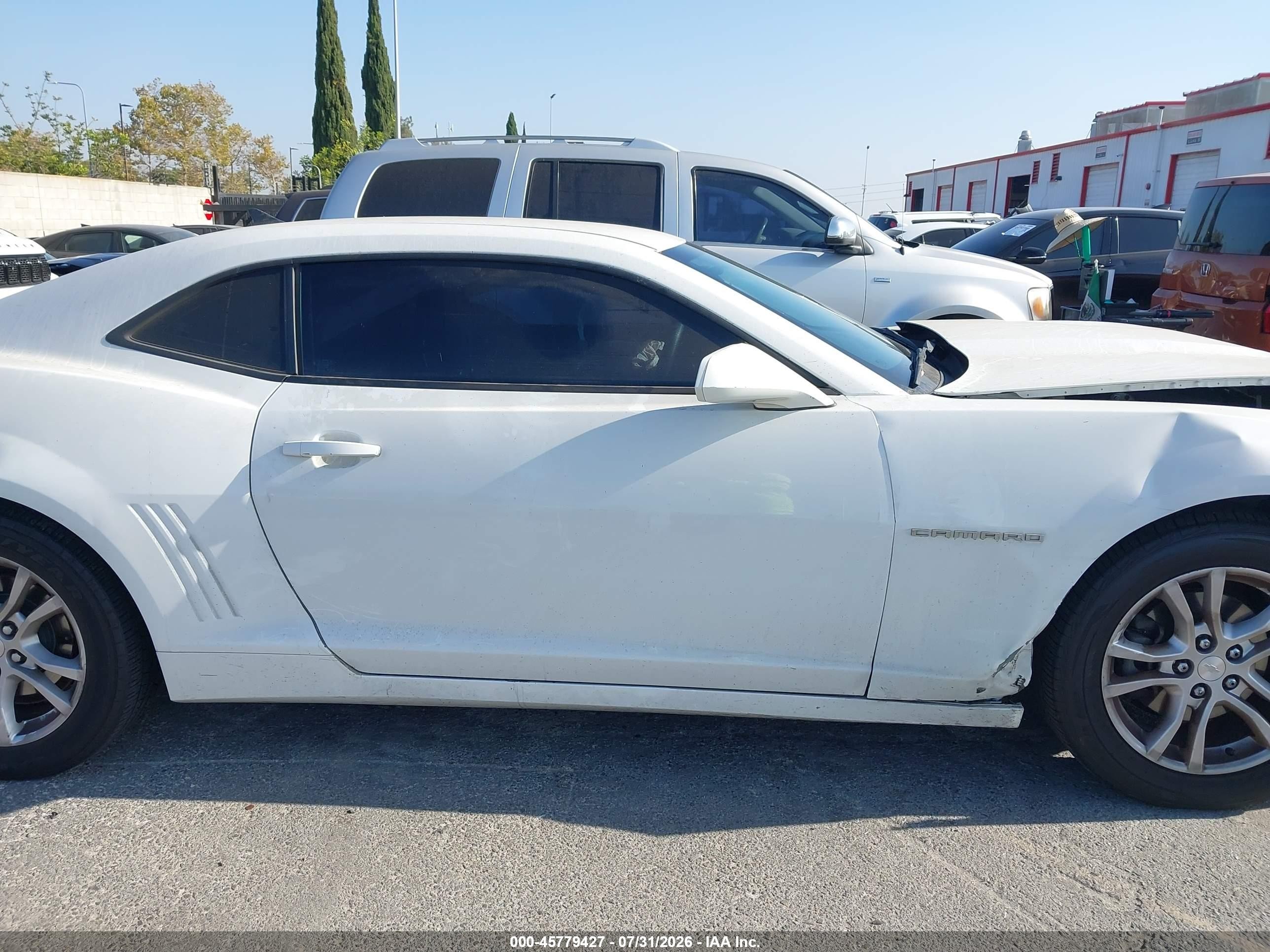 2014 Chevrolet Camaro 2ls White vin: 2G1FA1E36E9174161