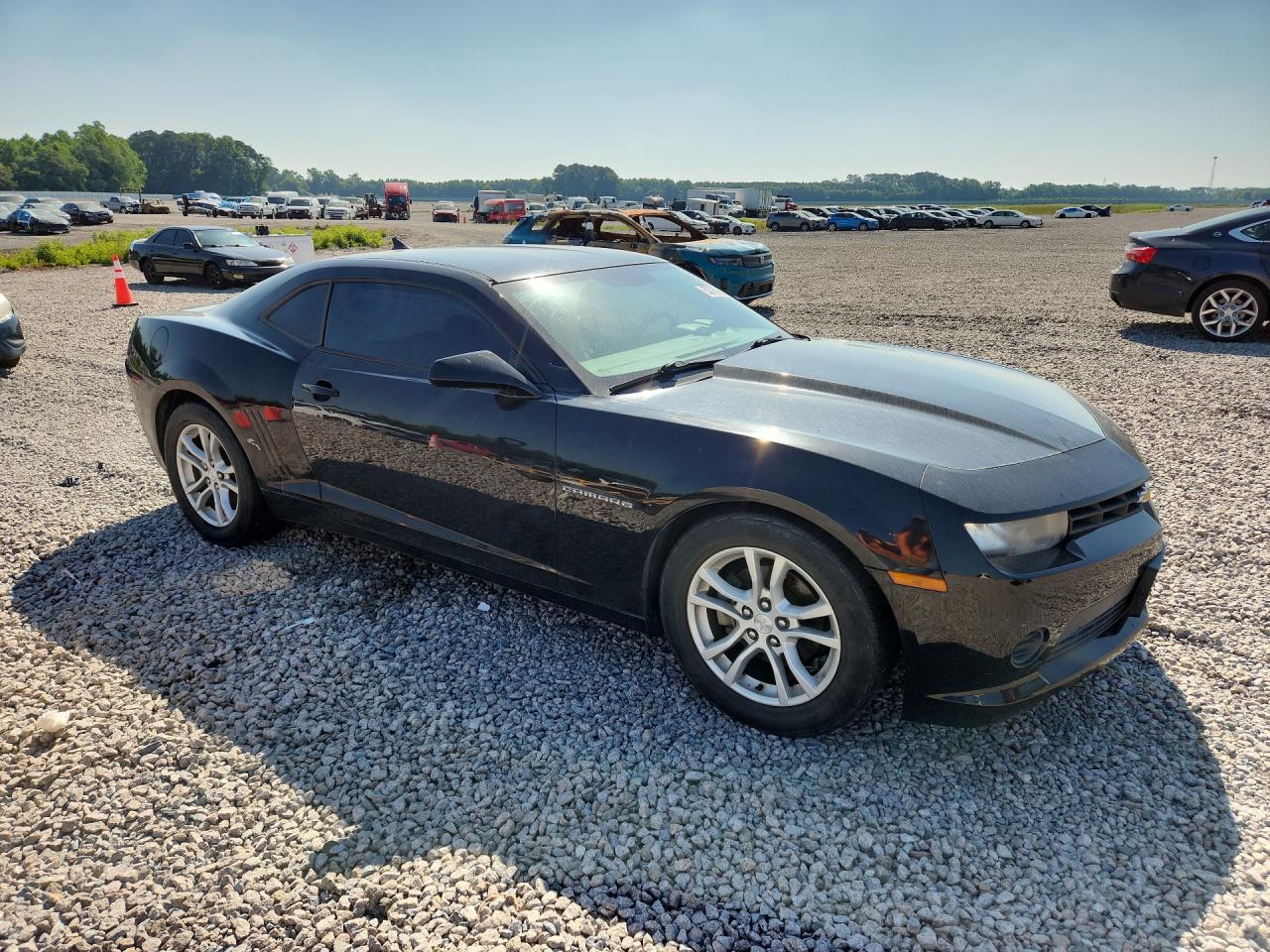 2014 Chevrolet Camaro Ls Black vin: 2G1FA1E36E9195690