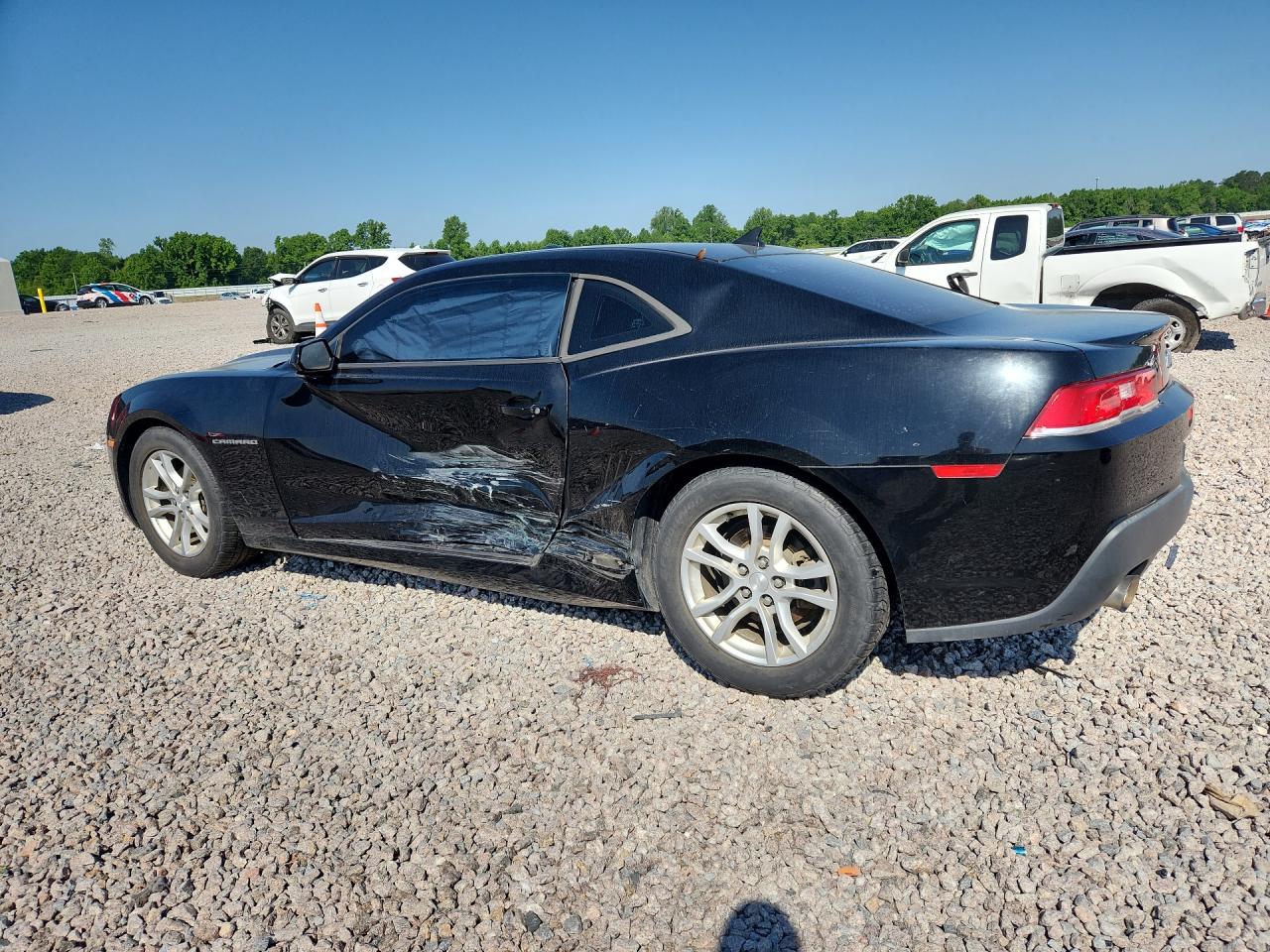 2014 Chevrolet Camaro Ls Black vin: 2G1FA1E36E9195690