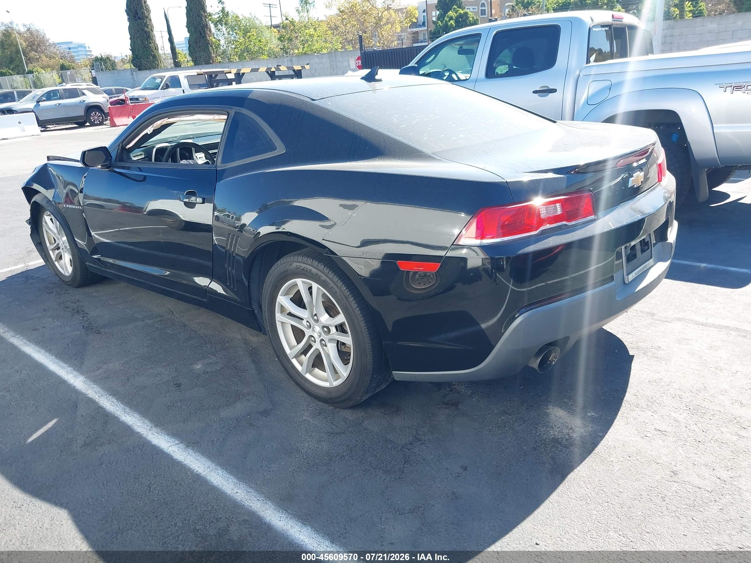 2014 Chevrolet Camaro 2ls Black vin: 2G1FA1E36E9223519