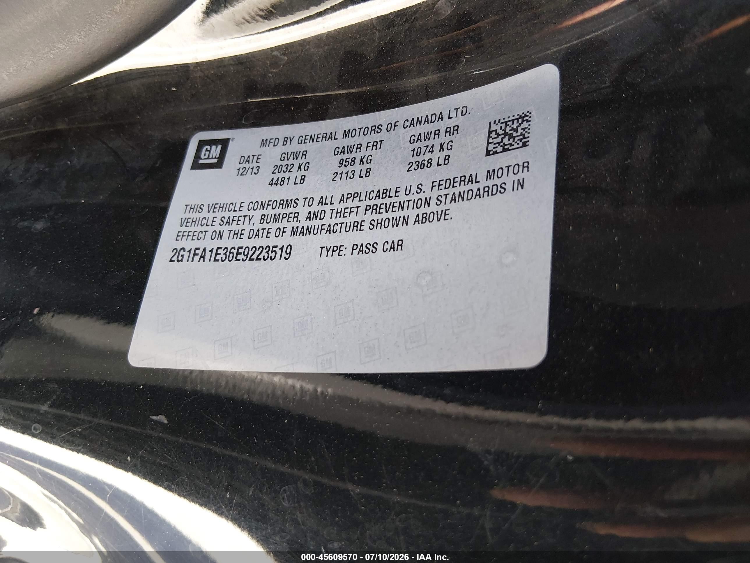 2014 Chevrolet Camaro 2ls Black vin: 2G1FA1E36E9223519