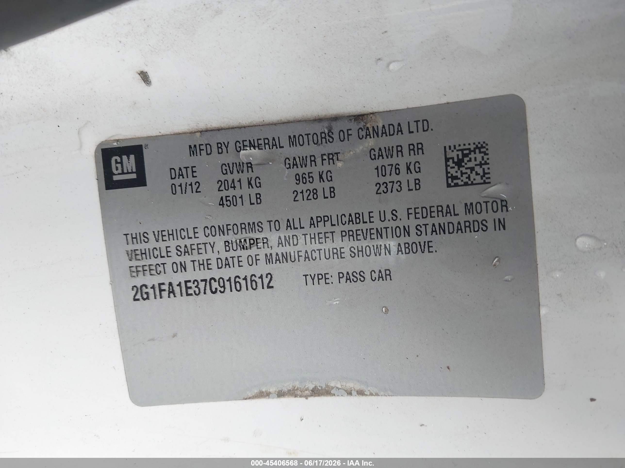 2012 Chevrolet Camaro 2ls White vin: 2G1FA1E37C9161612