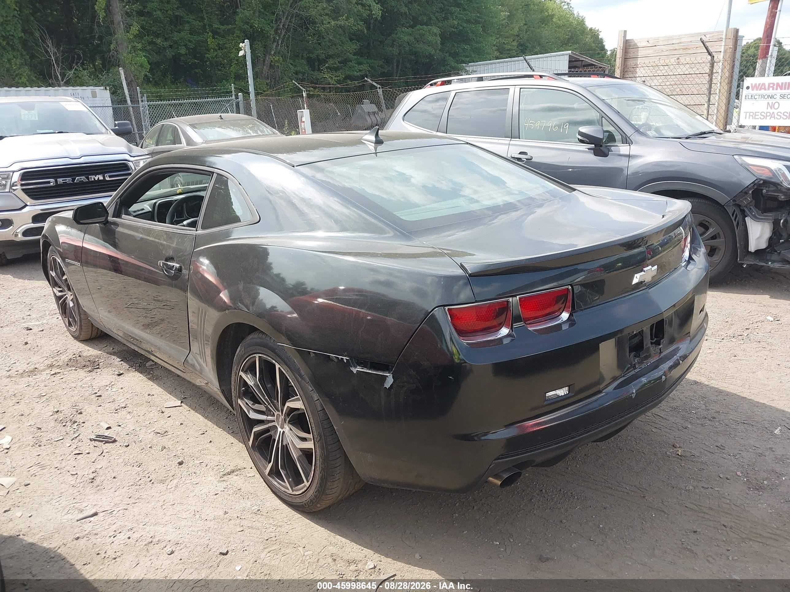 2012 Chevrolet Camaro 2ls Черный vin: 2G1FA1E37C9163733