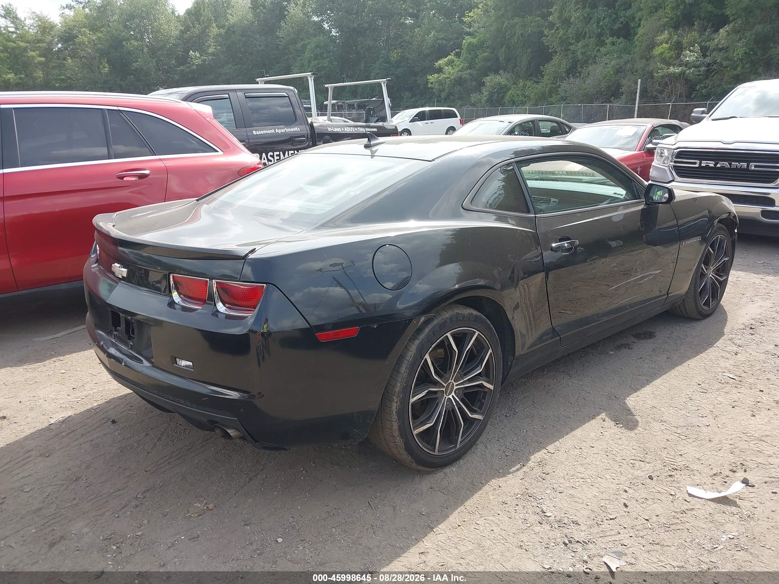 2012 Chevrolet Camaro 2ls Черный vin: 2G1FA1E37C9163733