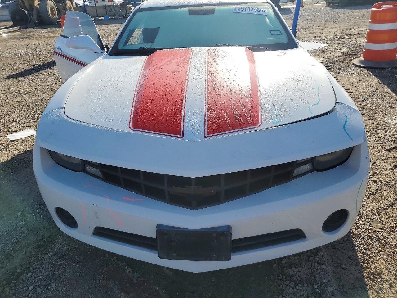 2012 Chevrolet Camaro Ls White vin: 2G1FA1E37C9164347