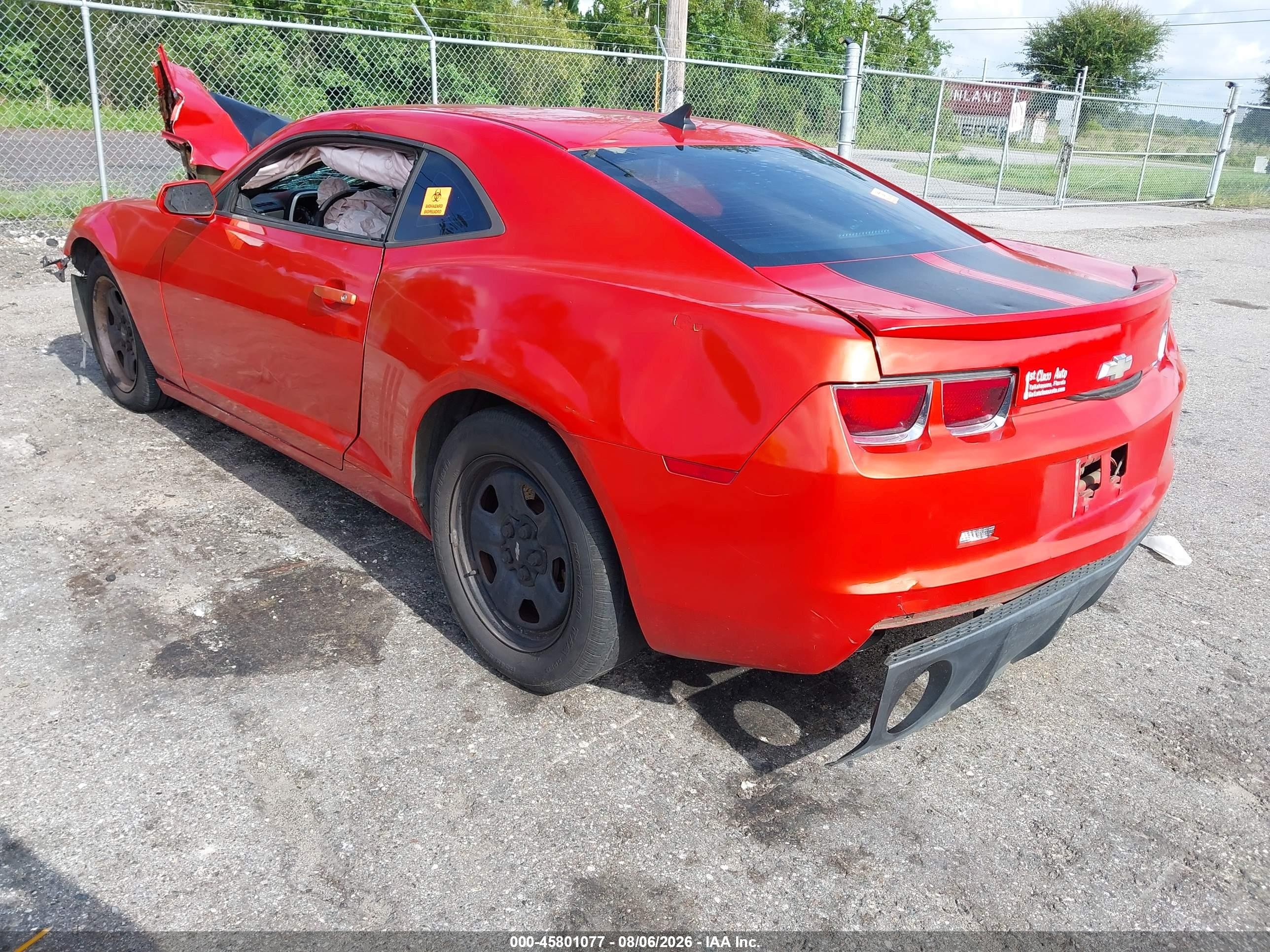 2012 Chevrolet Camaro 2ls Orange vin: 2G1FA1E37C9181150