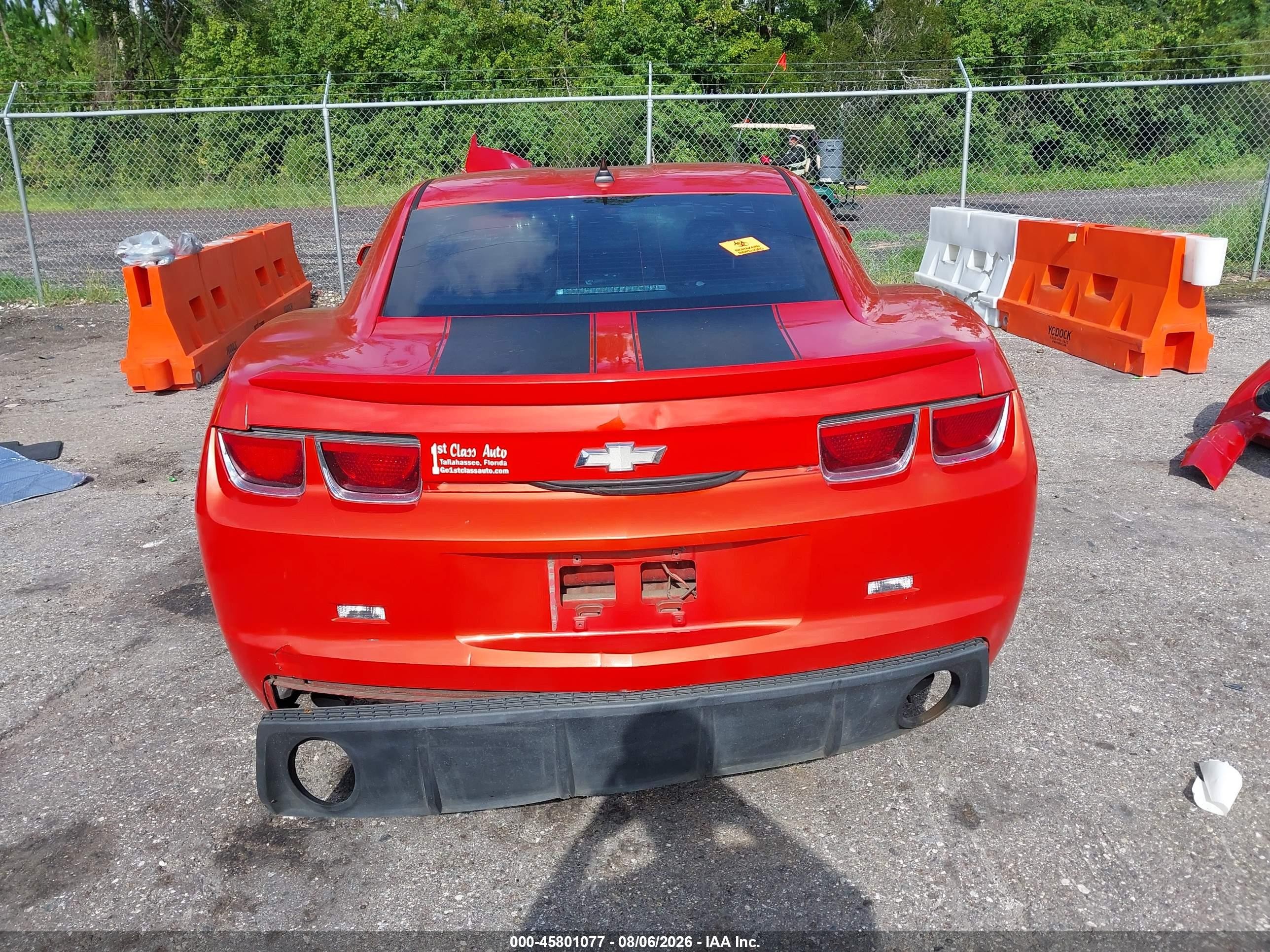 2012 Chevrolet Camaro 2ls Orange vin: 2G1FA1E37C9181150