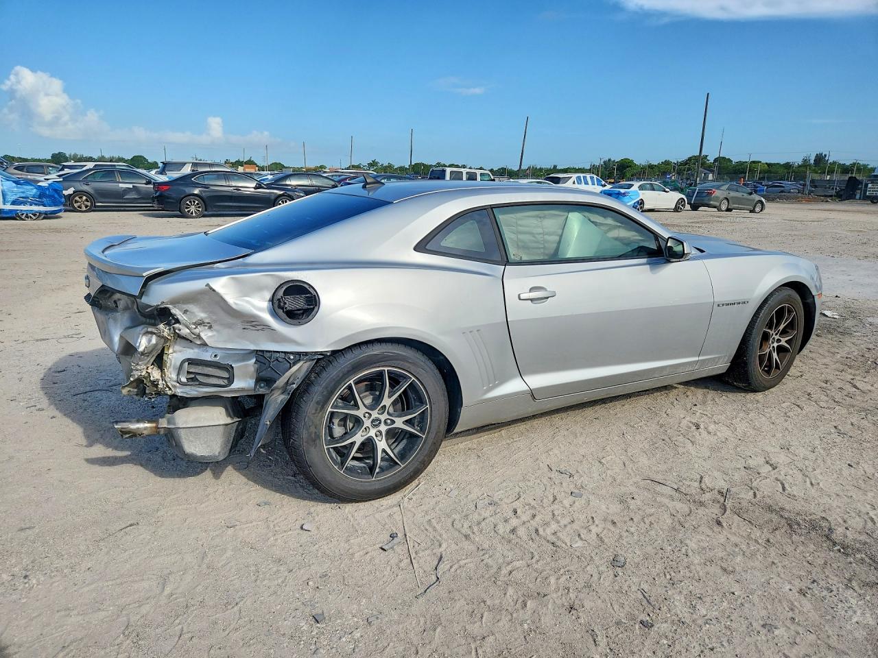 2013 Chevrolet Camaro Ls Silver vin: 2G1FA1E37D9121208