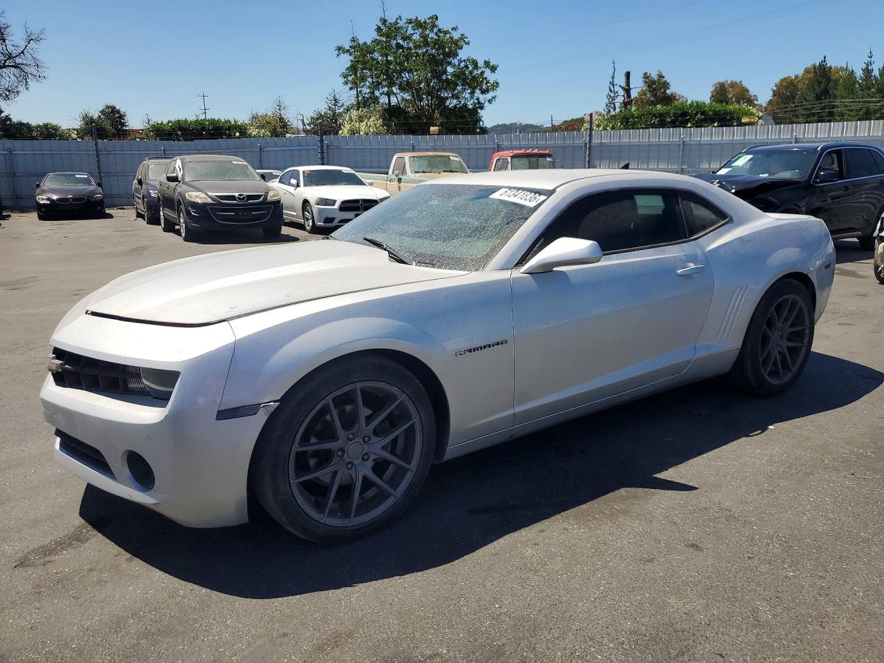 2013 Chevrolet Camaro Ls Silver vin: 2G1FA1E37D9123556