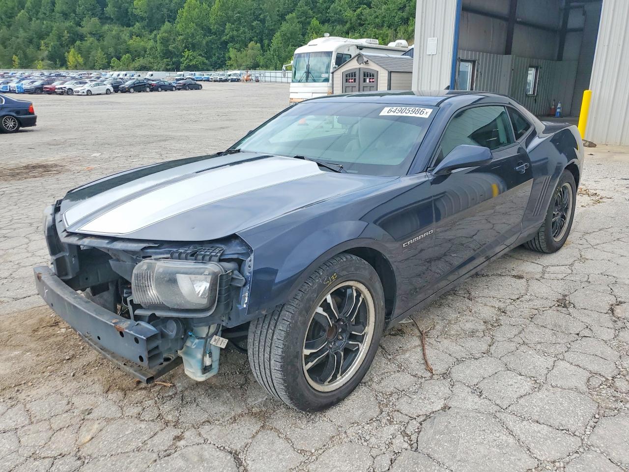 2013 Chevrolet Camaro Ls Blue vin: 2G1FA1E37D9148103