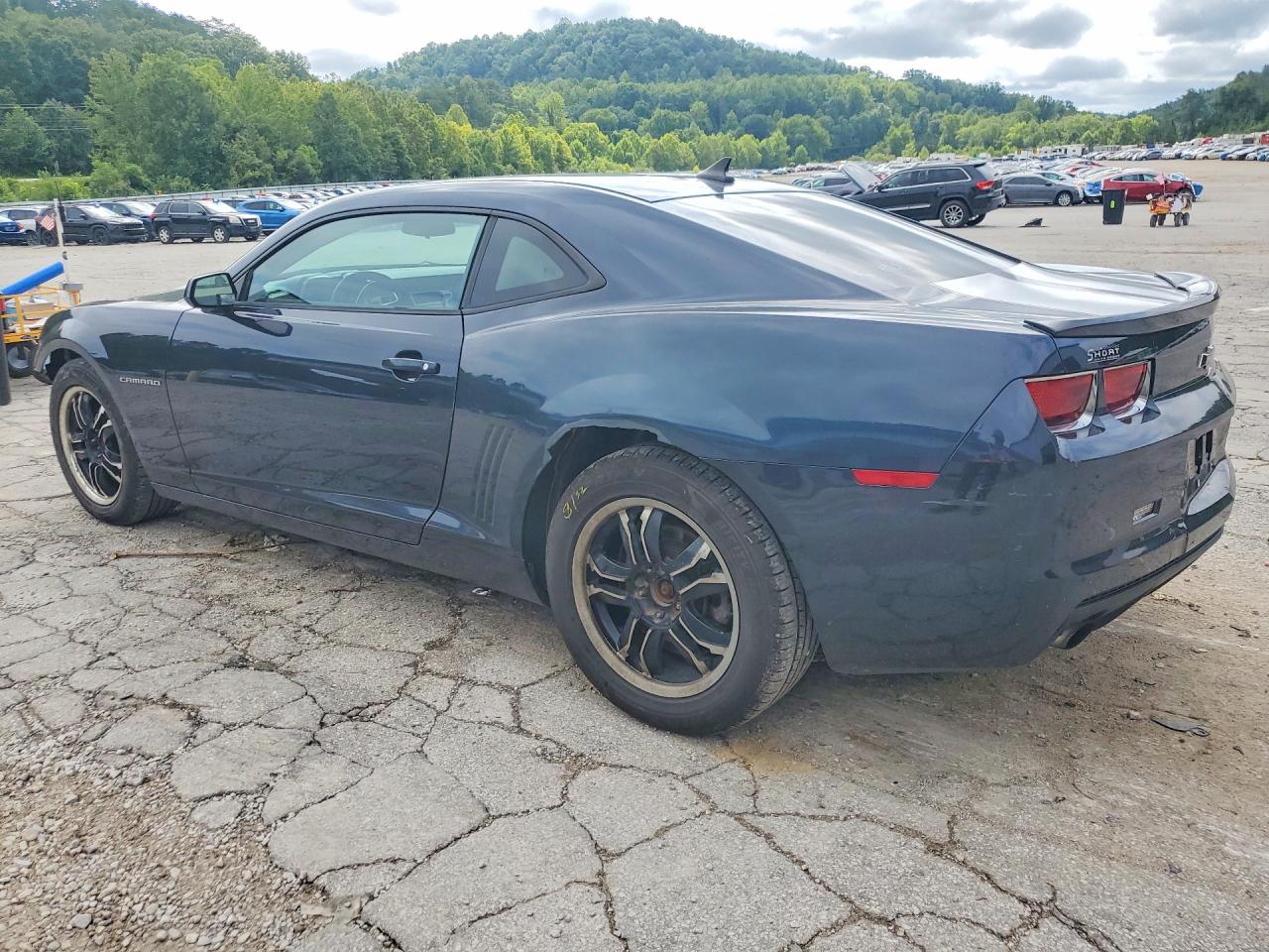 2013 Chevrolet Camaro Ls Blue vin: 2G1FA1E37D9148103