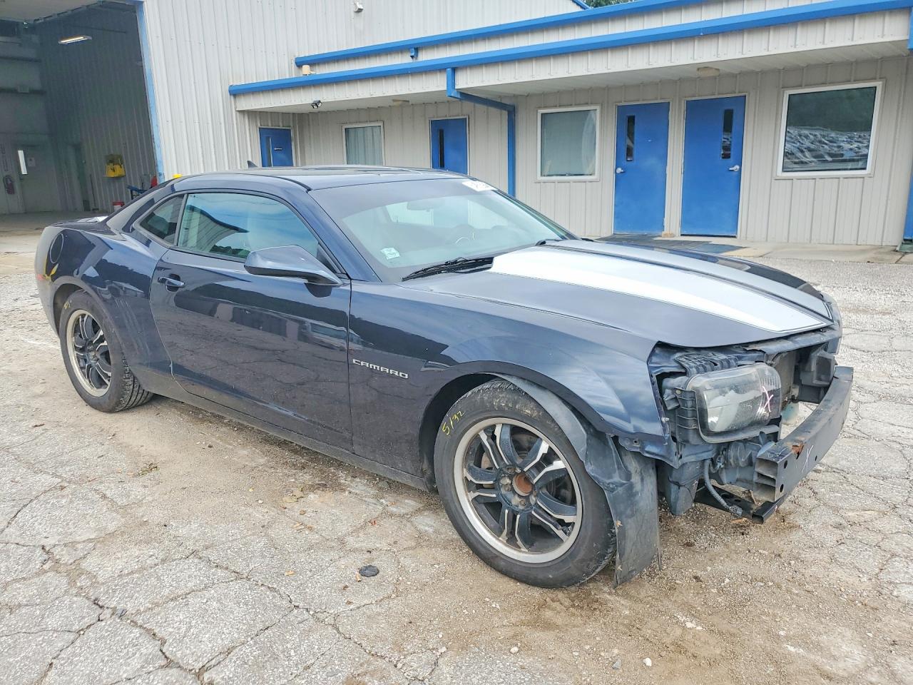2013 Chevrolet Camaro Ls Blue vin: 2G1FA1E37D9148103