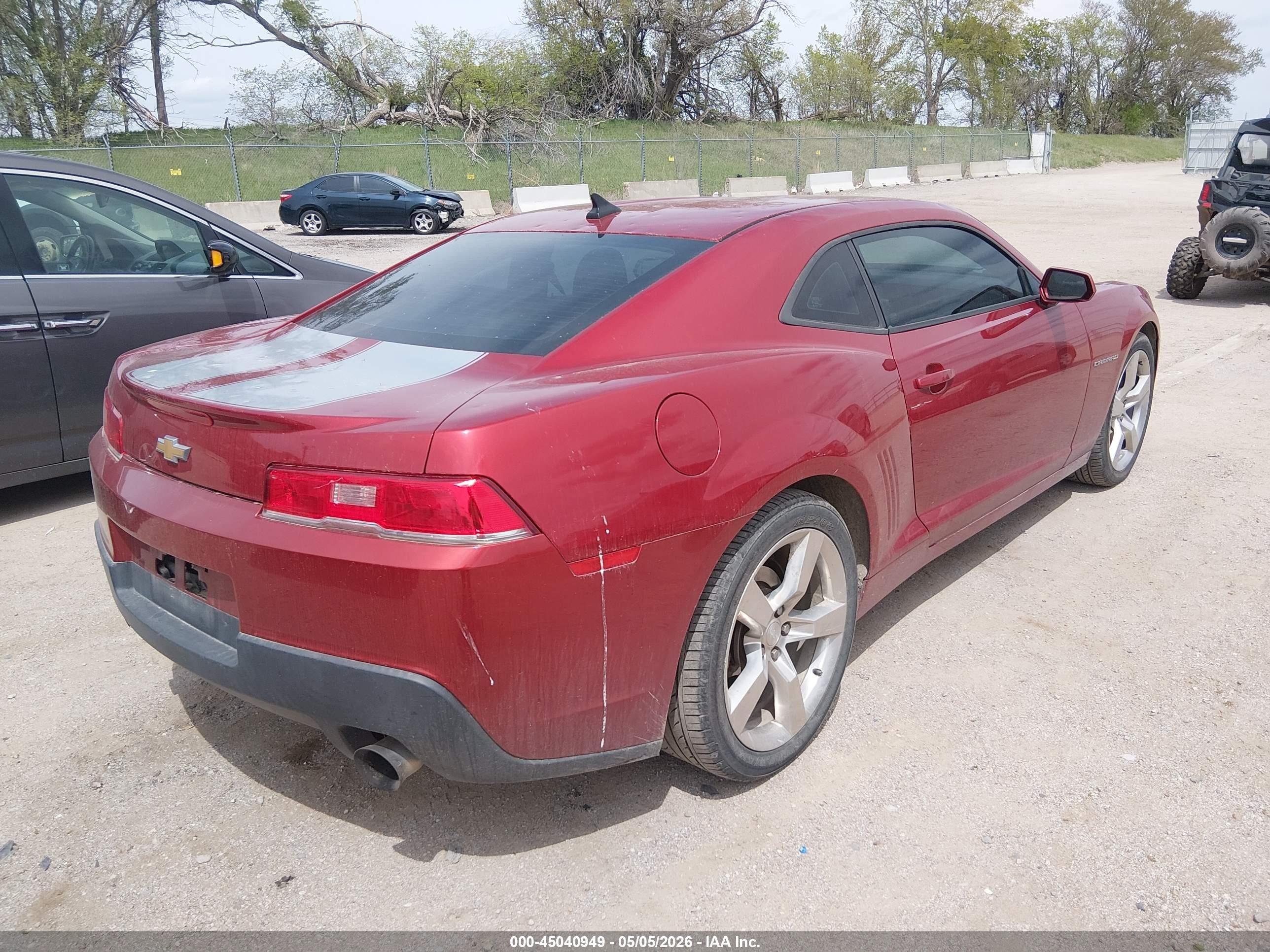2014 Chevrolet Camaro 2ls Красный vin: 2G1FA1E37E9237543