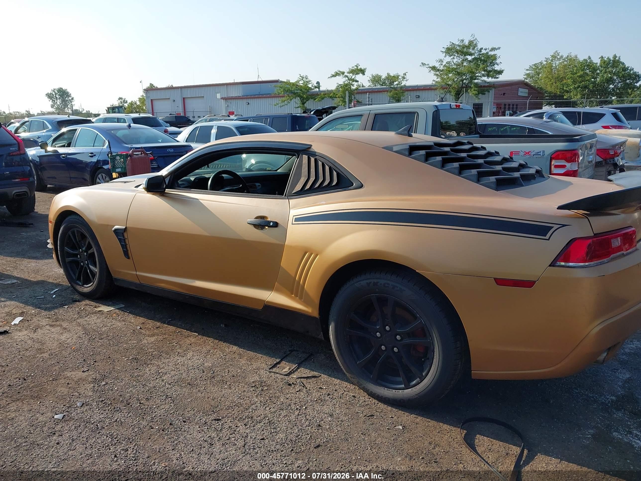 2014 Chevrolet Camaro 2ls Gold vin: 2G1FA1E37E9273393