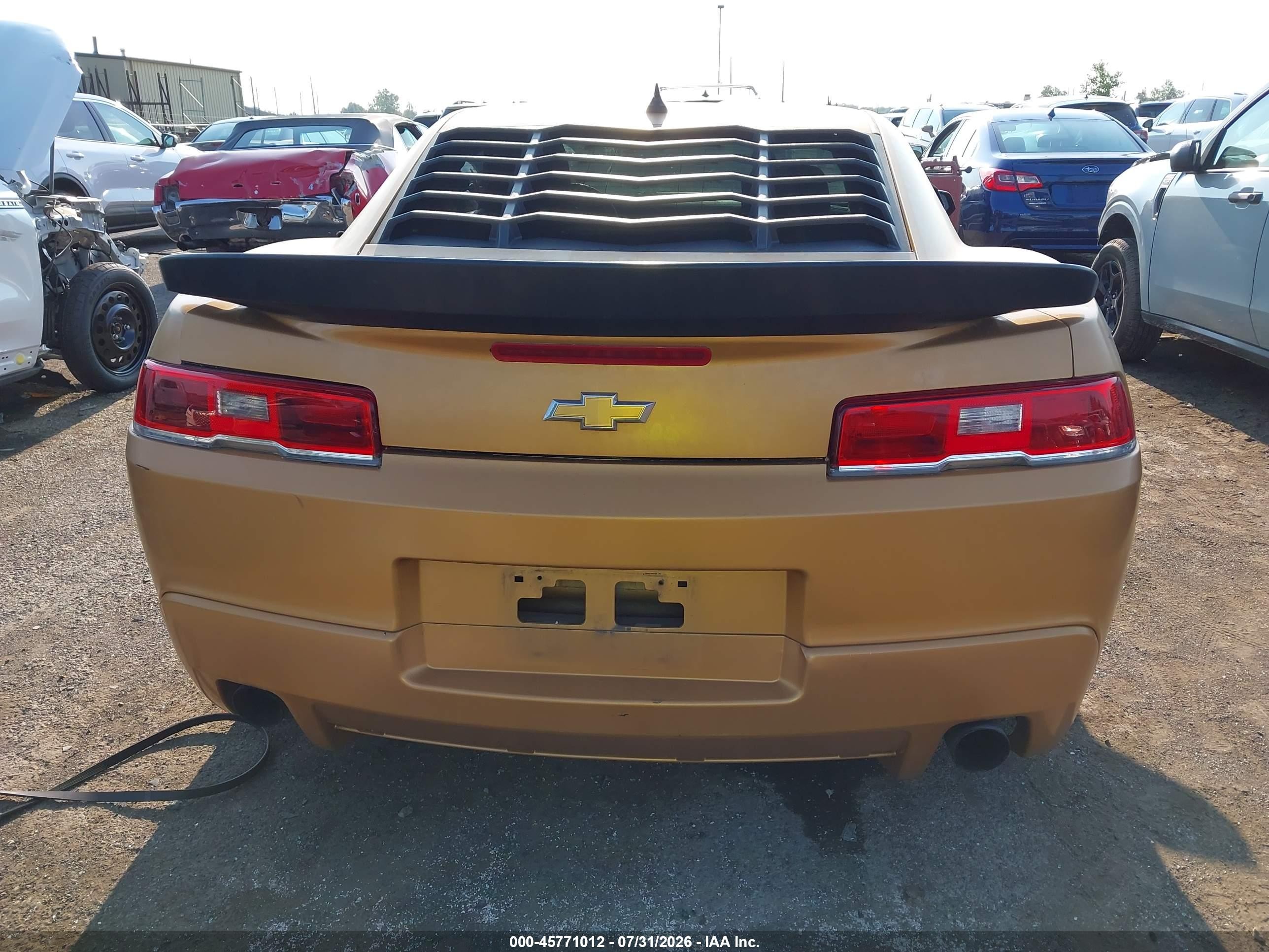 2014 Chevrolet Camaro 2ls Gold vin: 2G1FA1E37E9273393