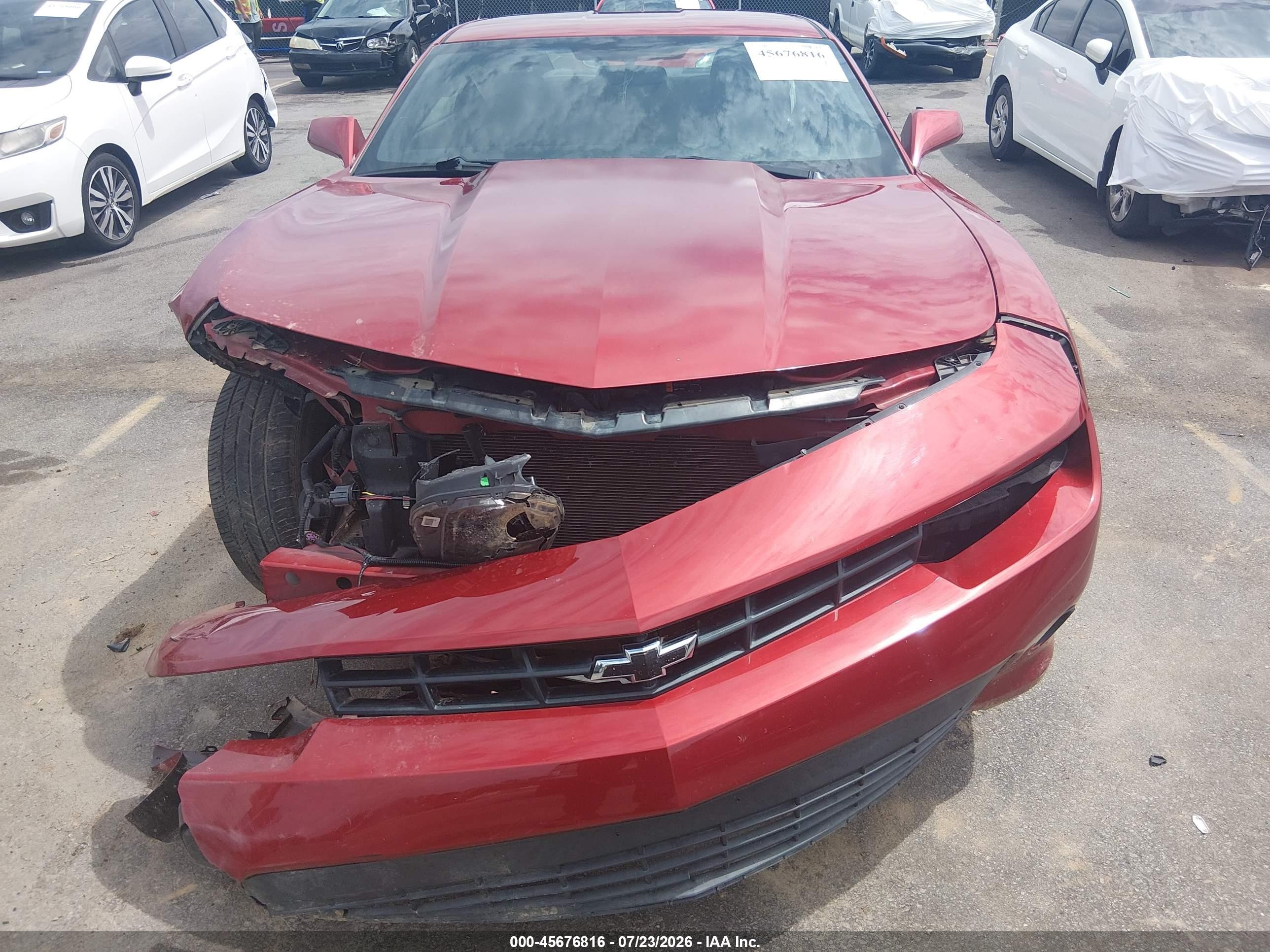 2014 Chevrolet Camaro 2ls Burgundy vin: 2G1FA1E37E9296592