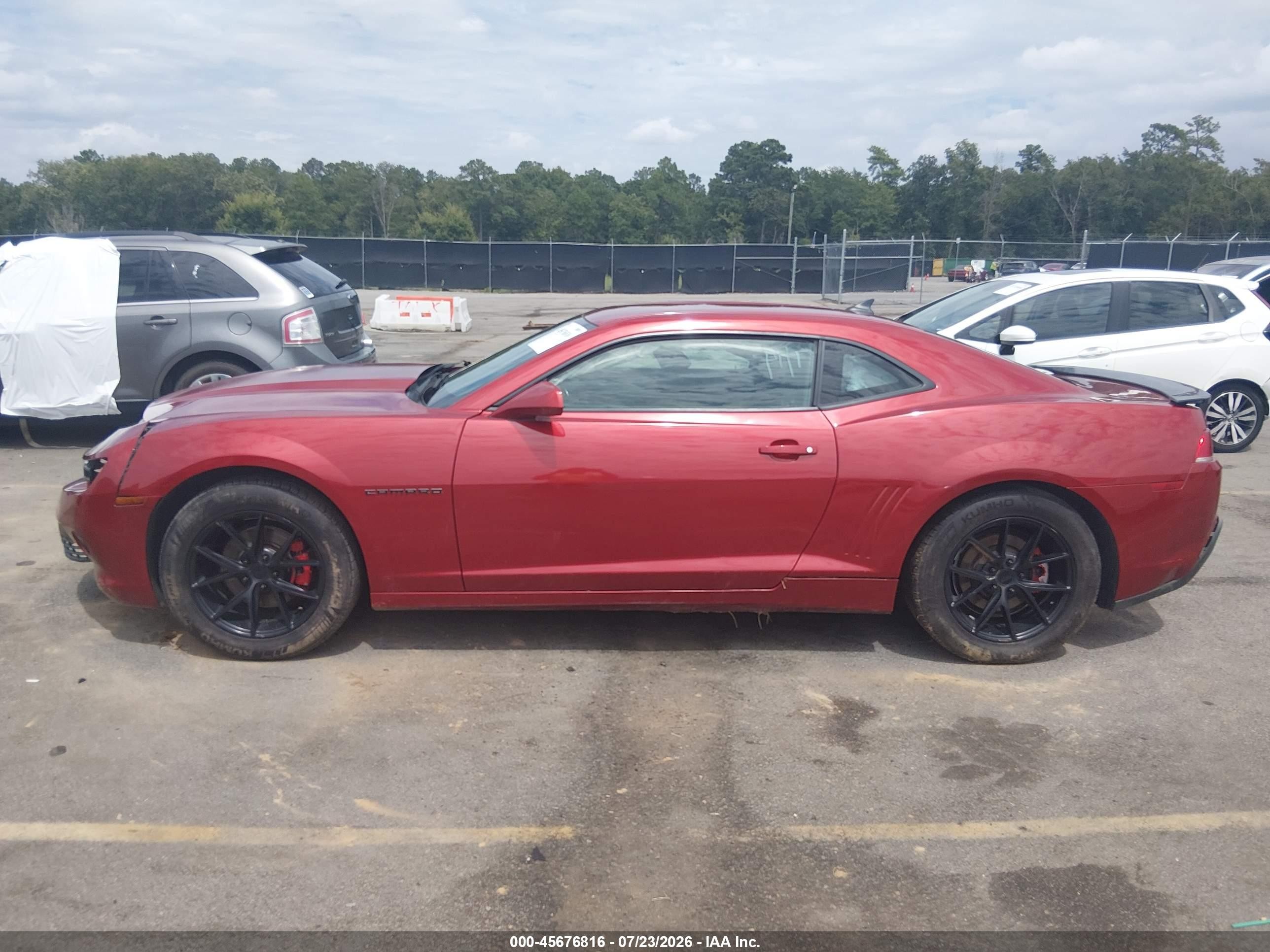 2014 Chevrolet Camaro 2ls Burgundy vin: 2G1FA1E37E9296592