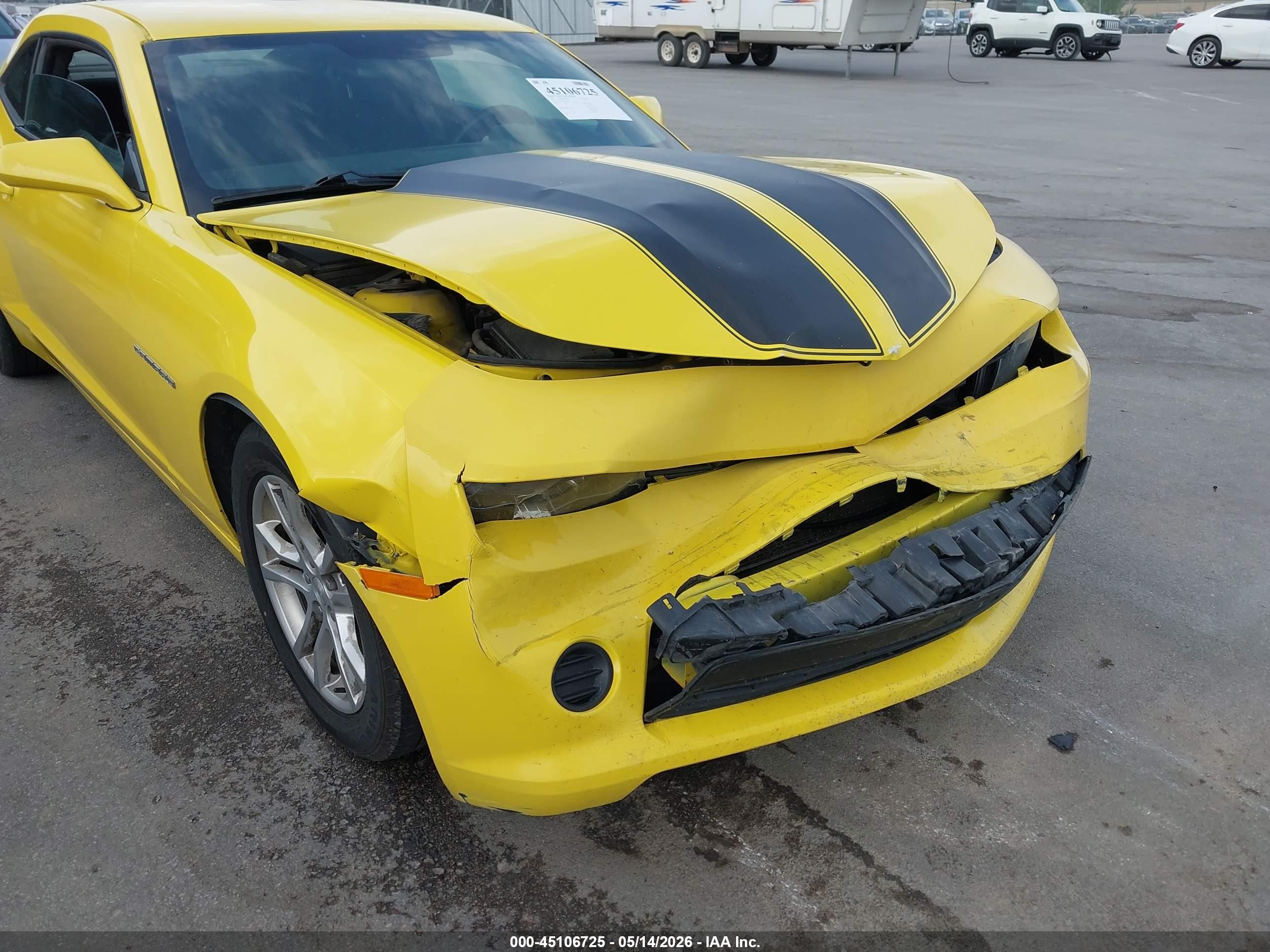 2015 Chevrolet Camaro 1ls Yellow vin: 2G1FA1E37F9114729