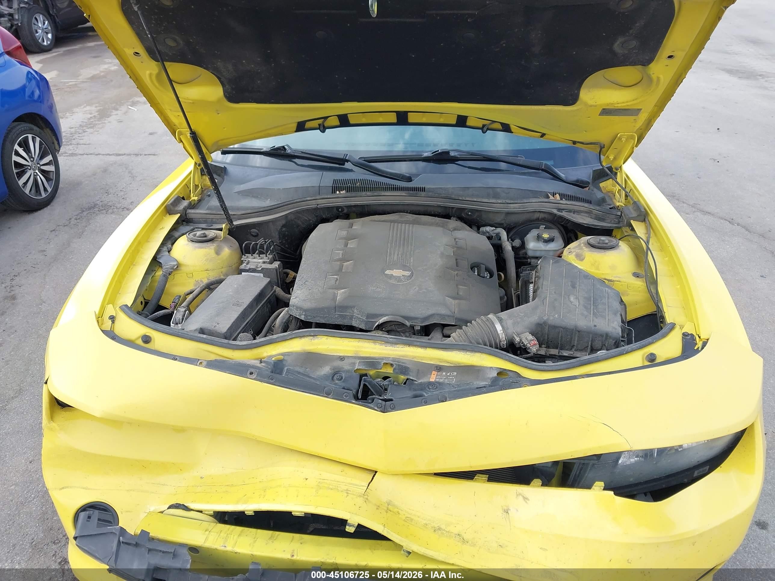 2015 Chevrolet Camaro 1ls Yellow vin: 2G1FA1E37F9114729