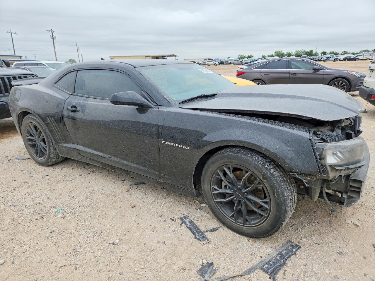 2015 Chevrolet Camaro Ls Black vin: 2G1FA1E37F9296898