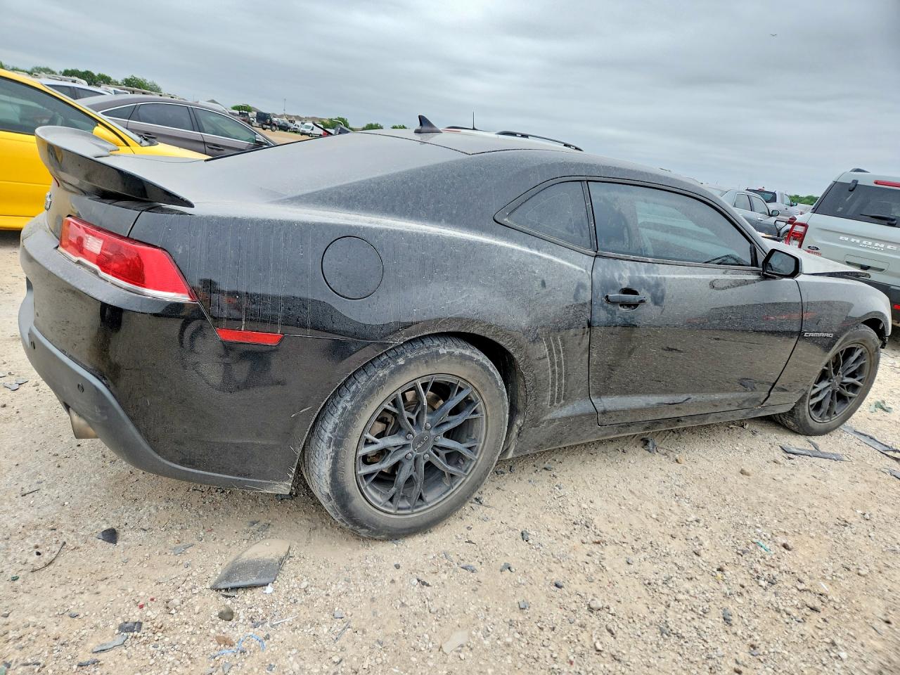 2015 Chevrolet Camaro Ls Black vin: 2G1FA1E37F9296898