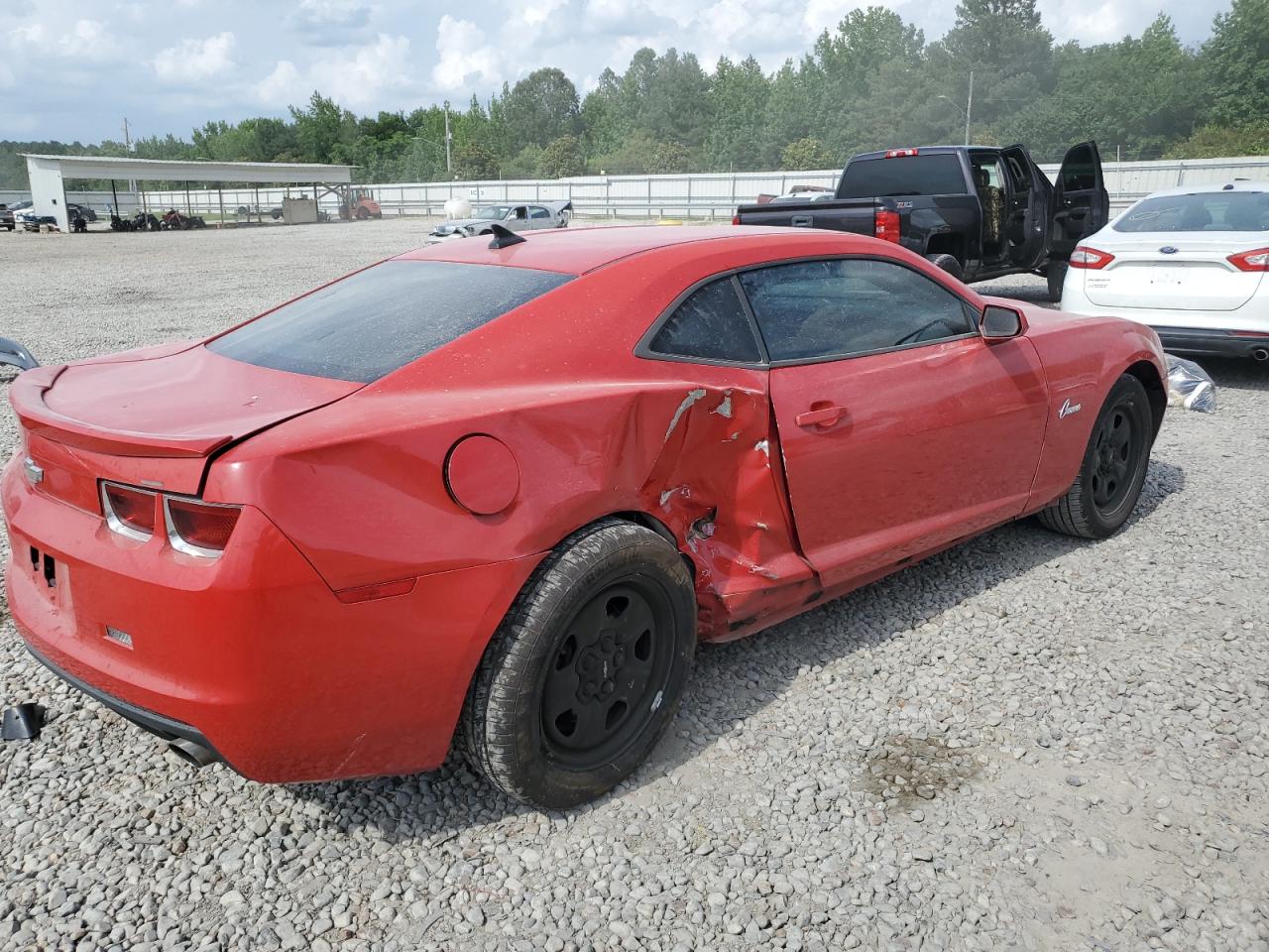 2012 Chevrolet Camaro Ls Red vin: 2G1FA1E38C9121569