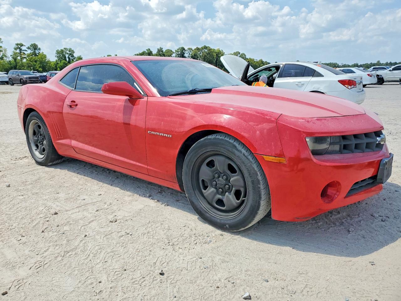 2012 Chevrolet Camaro Ls Red vin: 2G1FA1E38C9143524